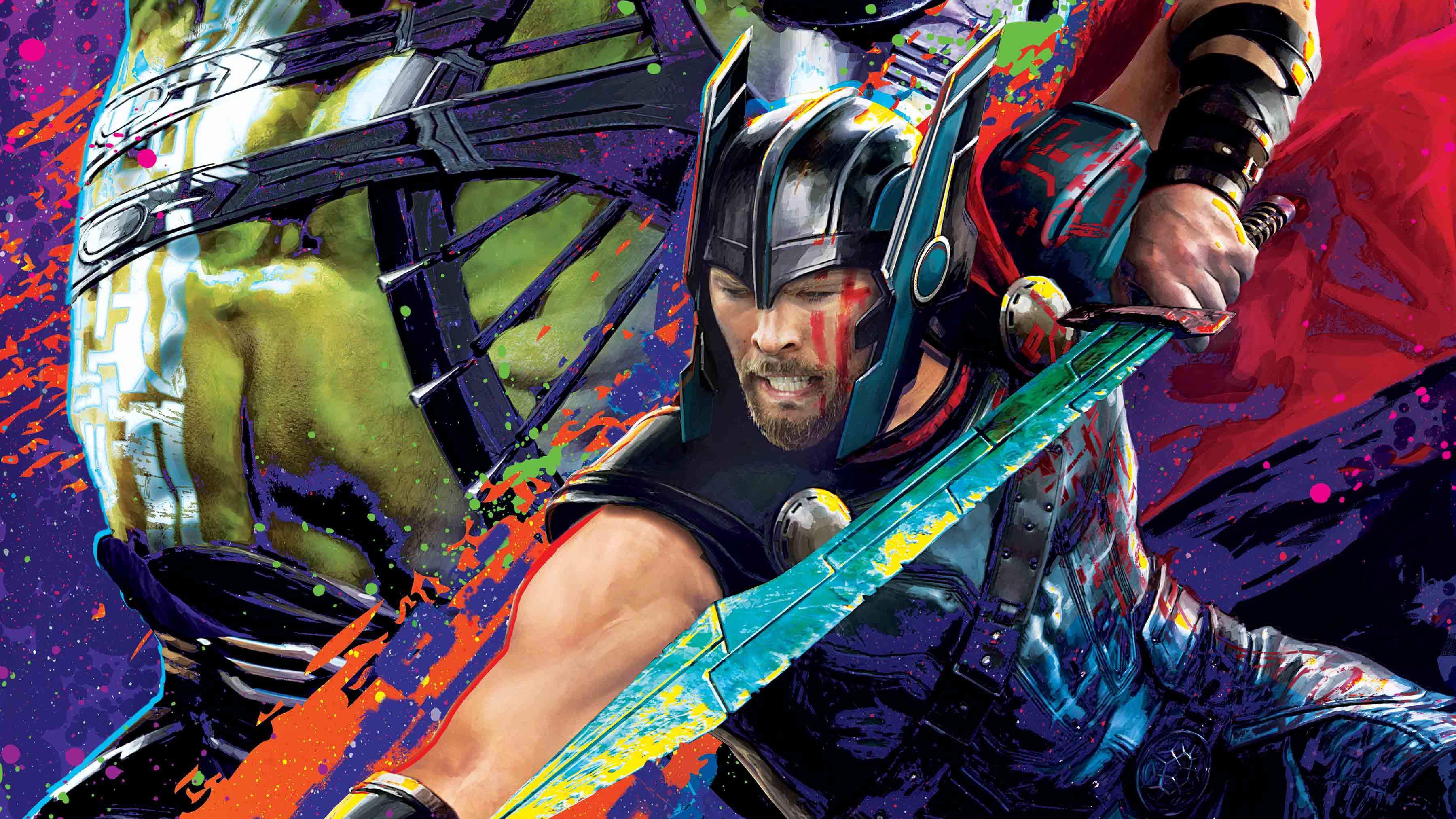 thor, hd, 4k, artwork, art, digital art, superheroes, HD Wallpaper