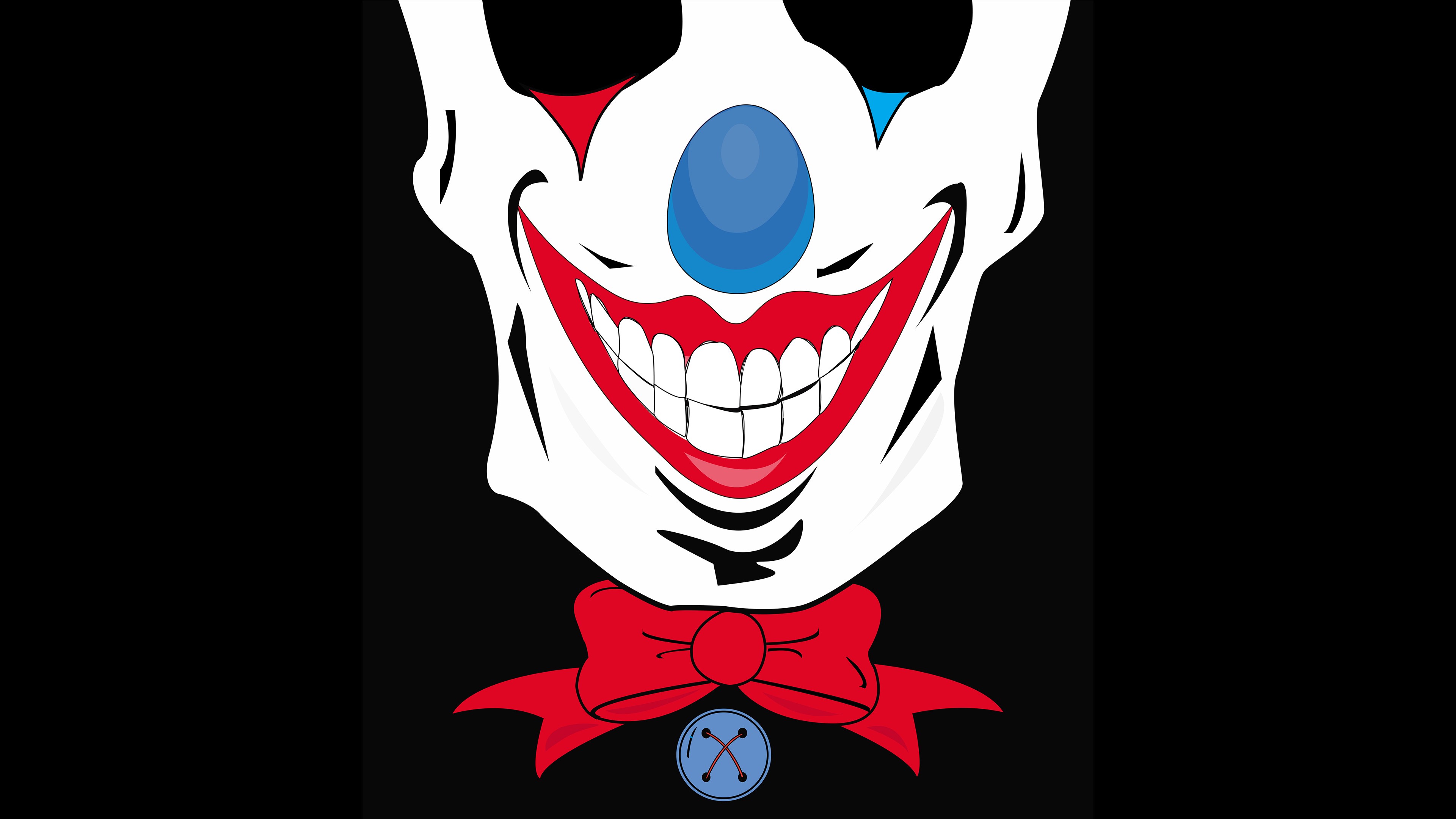 joker, minimalist, minimalism, dark, oled, hd, 4k, black, HD Wallpaper
