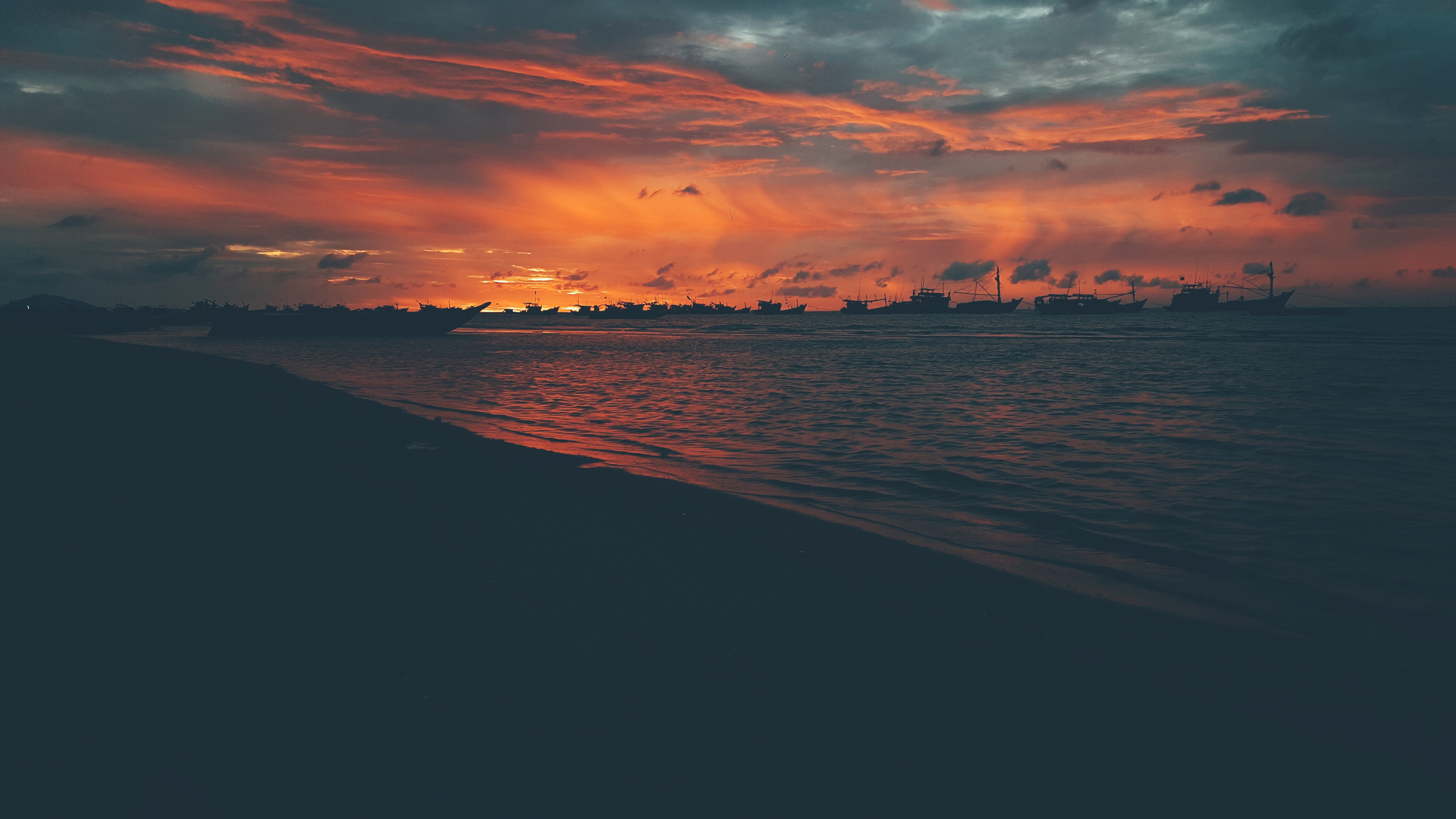 beach, hd, 4k, 5k, nature, photography, sunset, HD Wallpaper
