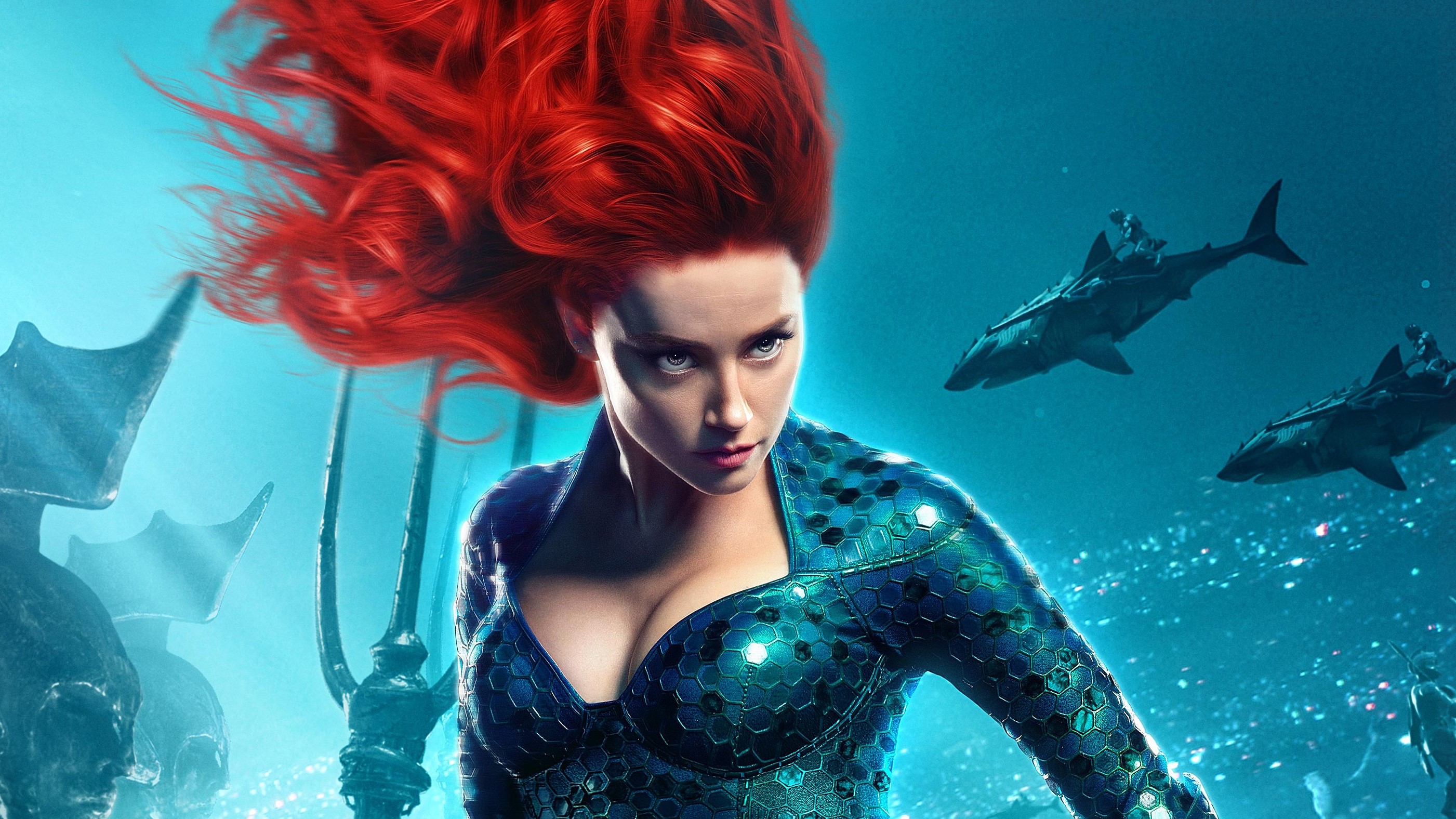 mera, aquaman movie, 2018 movies, movies, hd, amber heard, HD Wallpaper