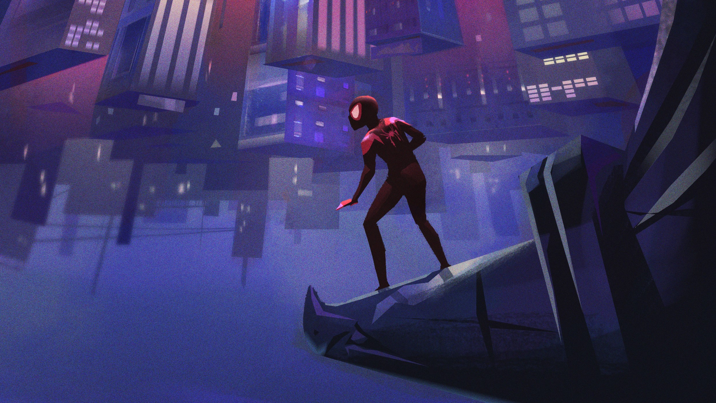 spiderman into the spider verse, 2018 movies, movies, spiderman, animated movies, hd, artwork, artist, digital art, behance, HD Wallpaper