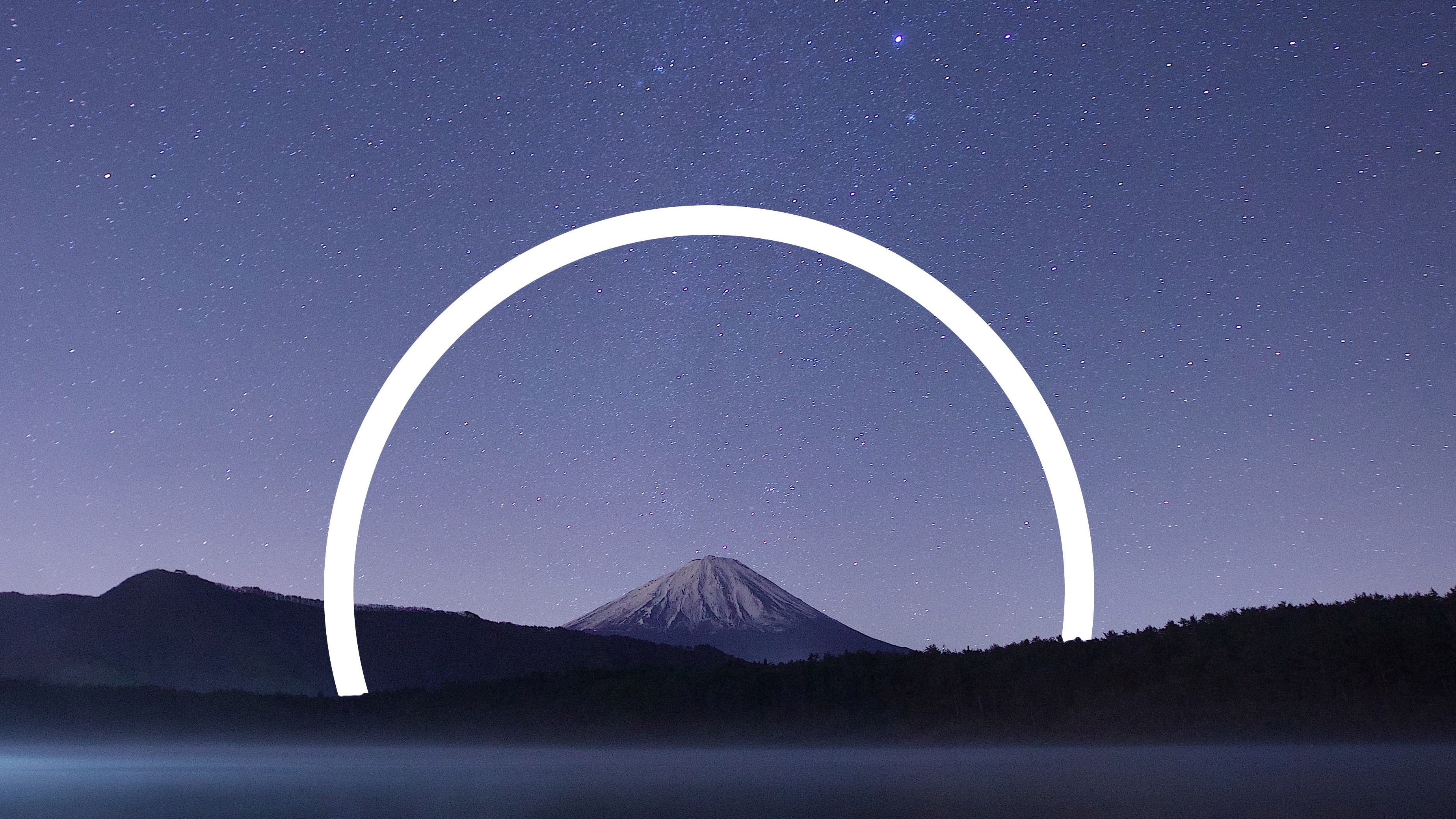 mount fuji, abstract, nature, hd, 4k, behance, HD Wallpaper