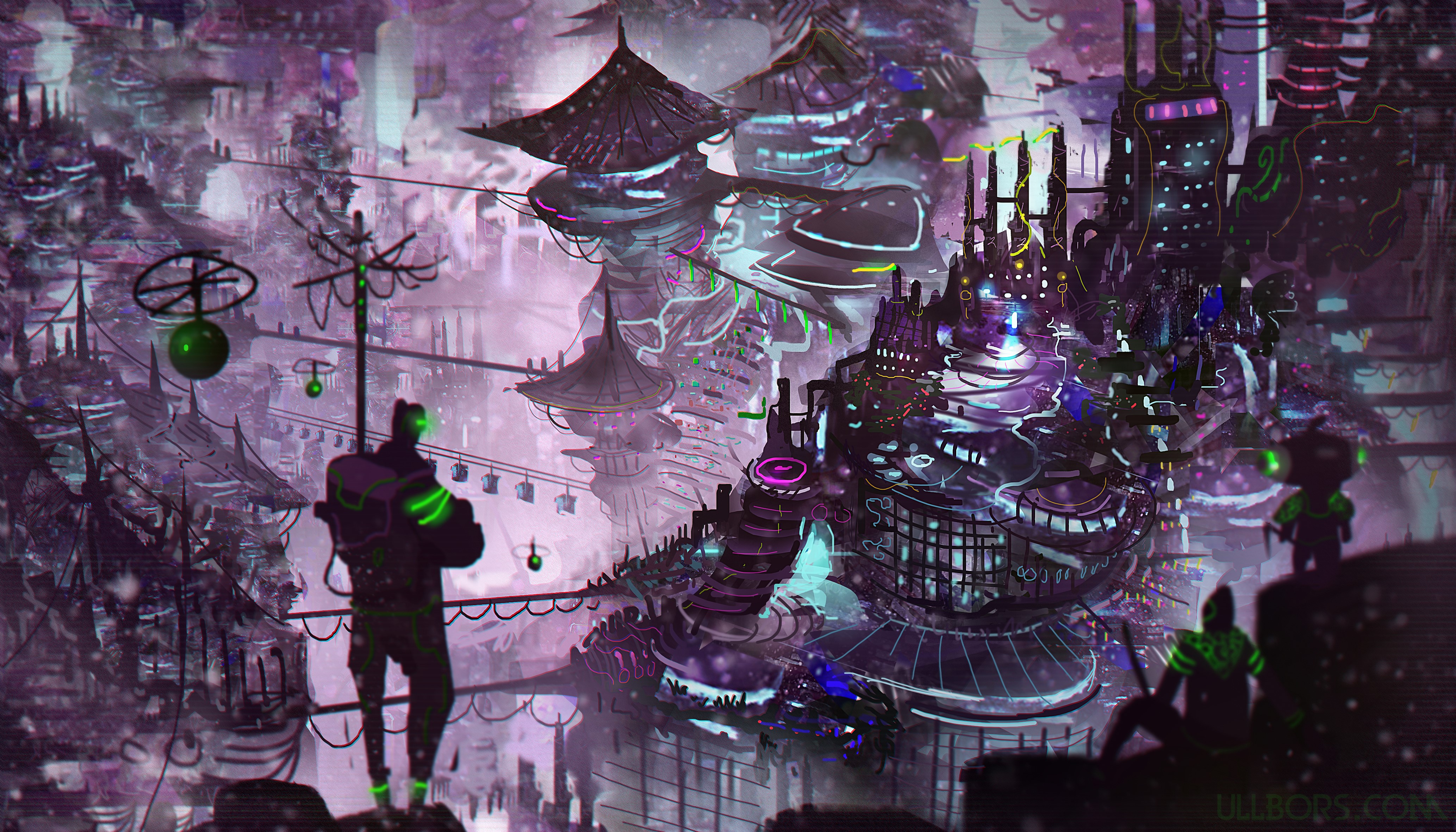 cityscape, artist, artwork, digital art, hd, 4k, deviantart, HD Wallpaper