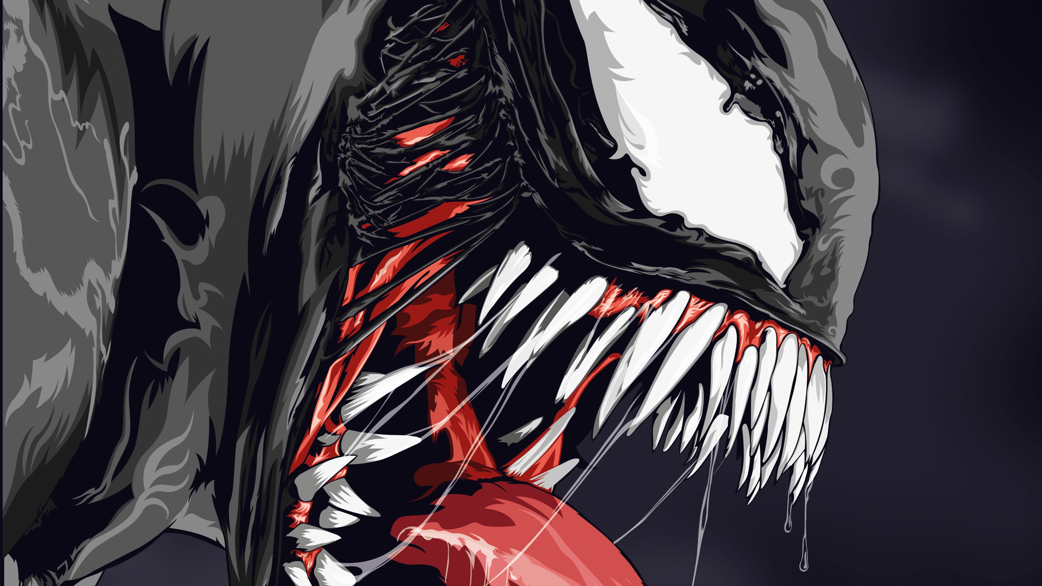 venom, hd, 4k, artwork, digital art, superheroes, supervillain, behance, HD Wallpaper