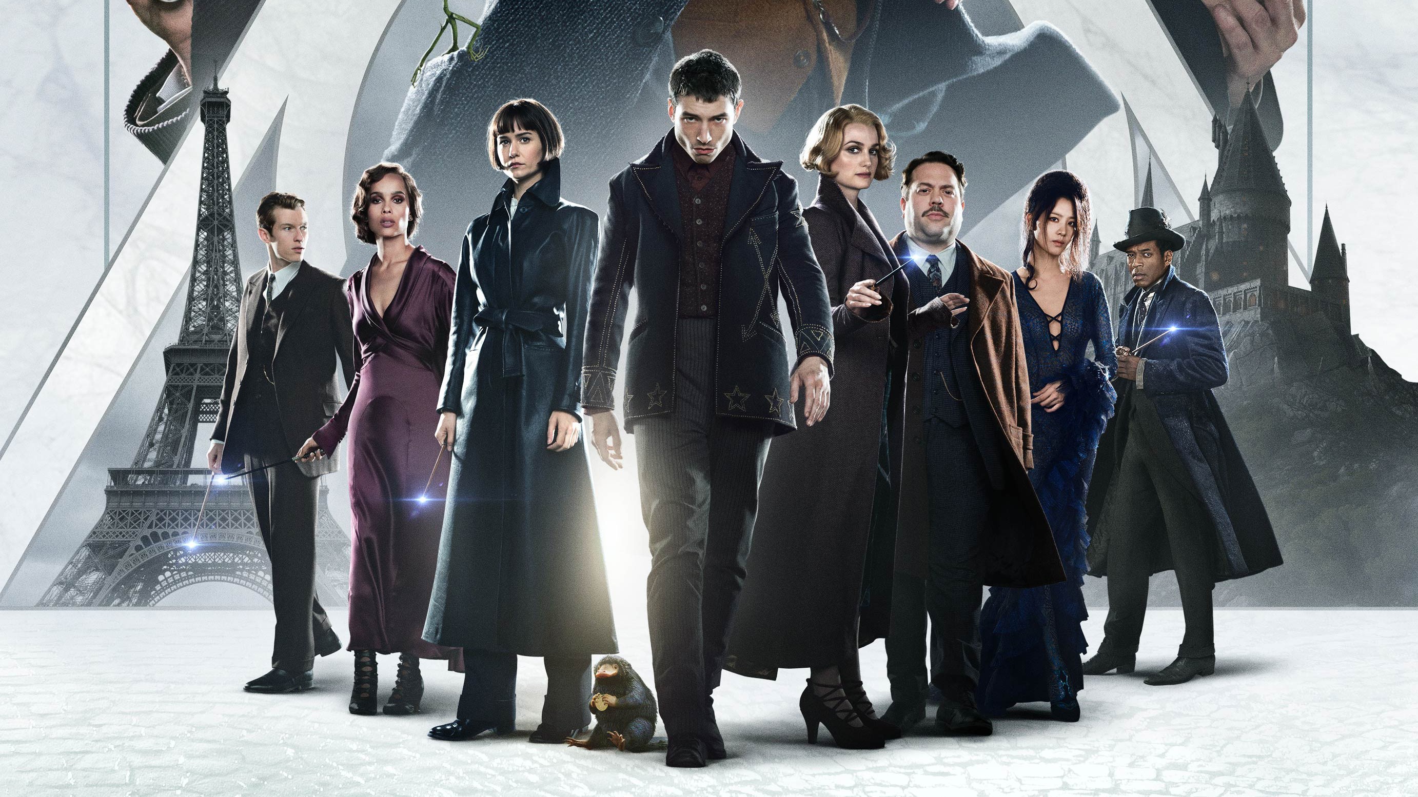 fantastic beasts 2, fantastic beasts the crimes of grindelwald, 2018 movies, movies, hd, alison sudol, ezra miller, johnny depp, jude law, zoe kravitz, katherine waterston, eddie redmayne, HD Wallpaper