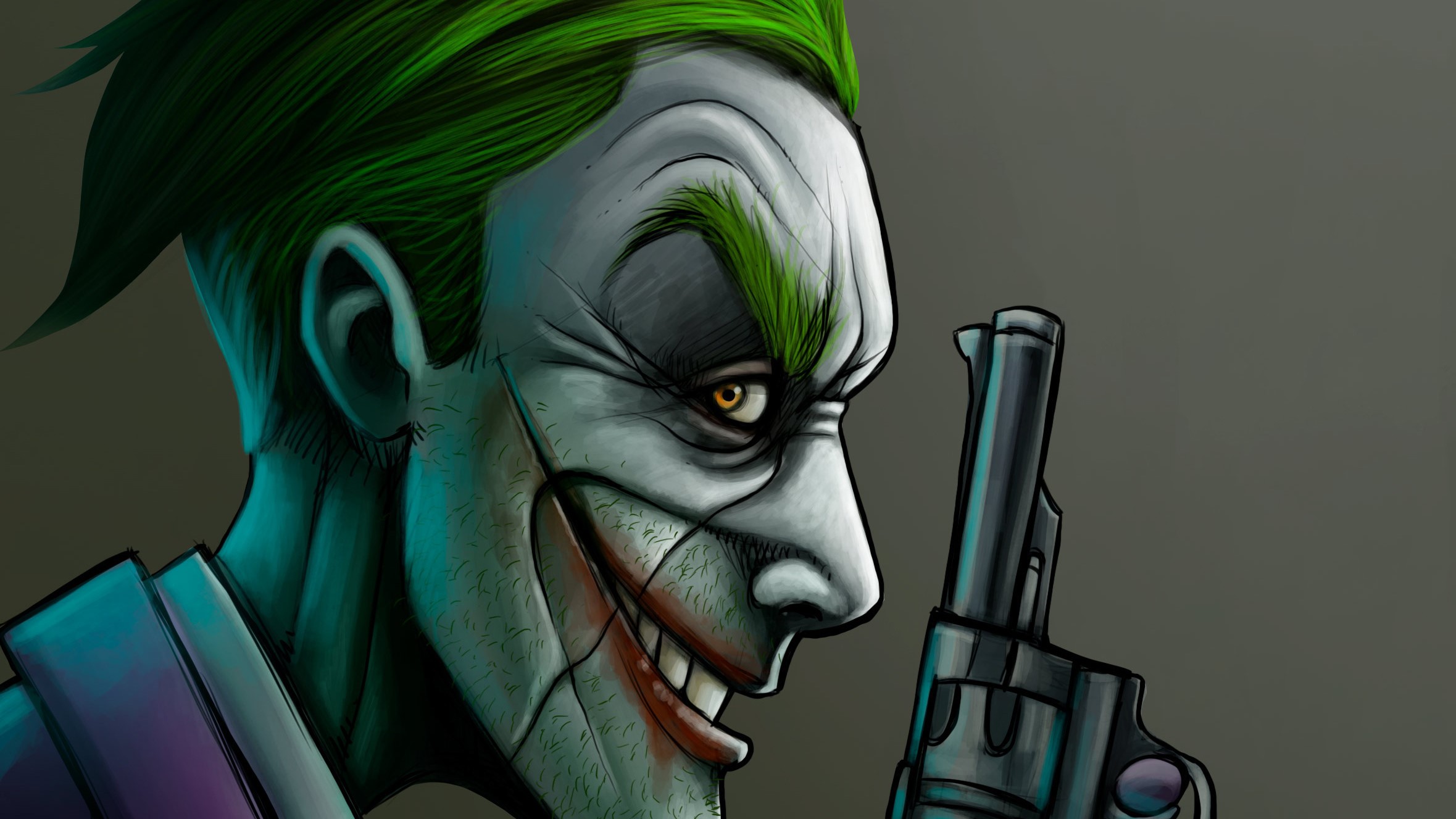 joker, hd, superheroes, supervillain, artwork, behance, HD Wallpaper
