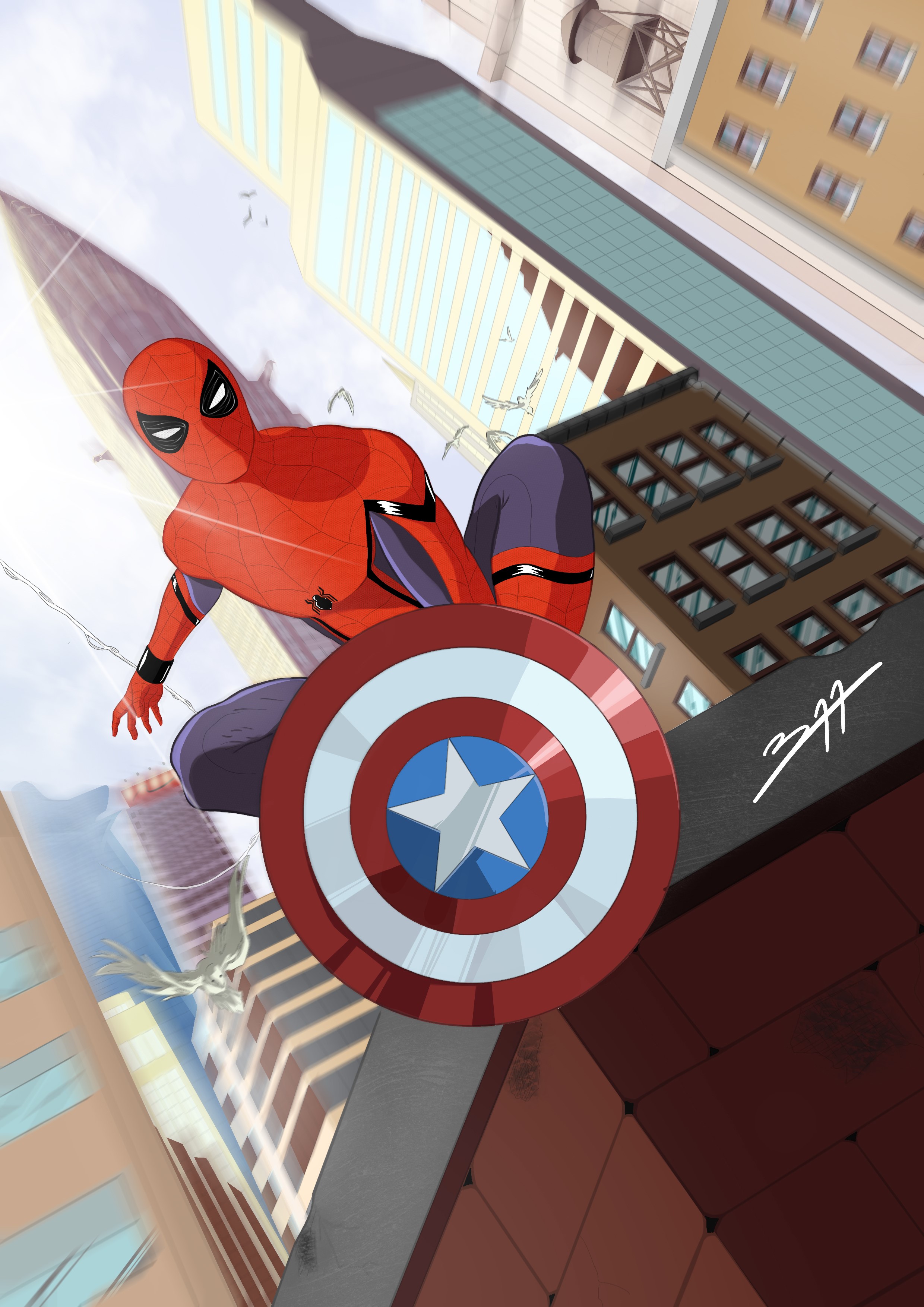 spiderman, hd, artwork, art, artist, digital art, behance, superheroes, HD Wallpaper