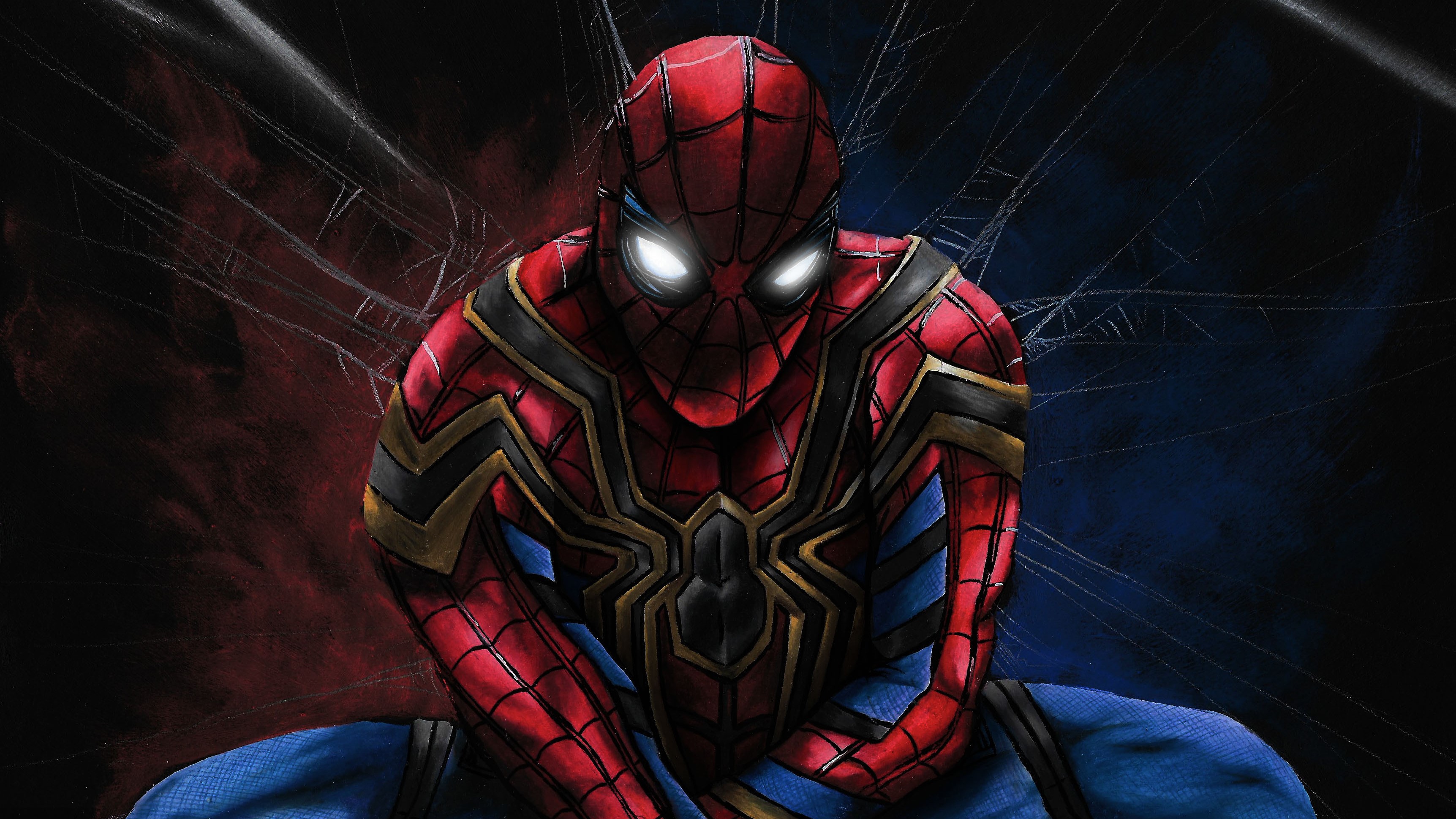 spiderman, hd, superheroes, artwork, digital art, HD Wallpaper