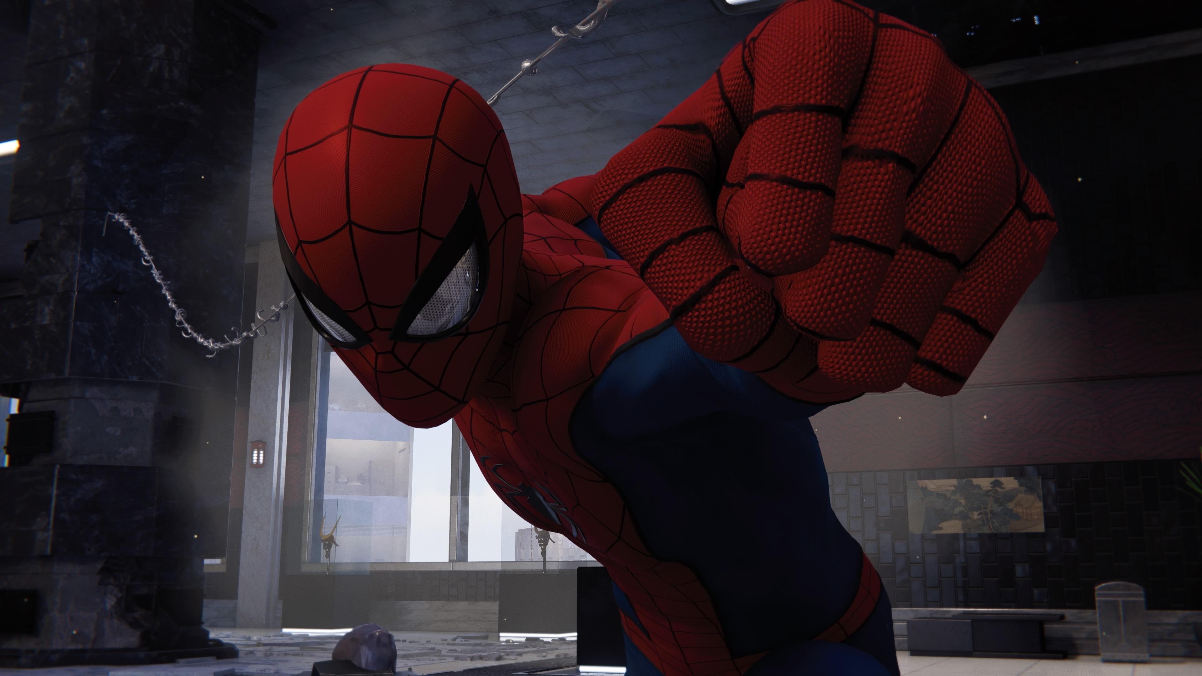 spiderman ps4, spiderman, superheroes, games, hd, 4k, 2018 games, ps games, HD Wallpaper