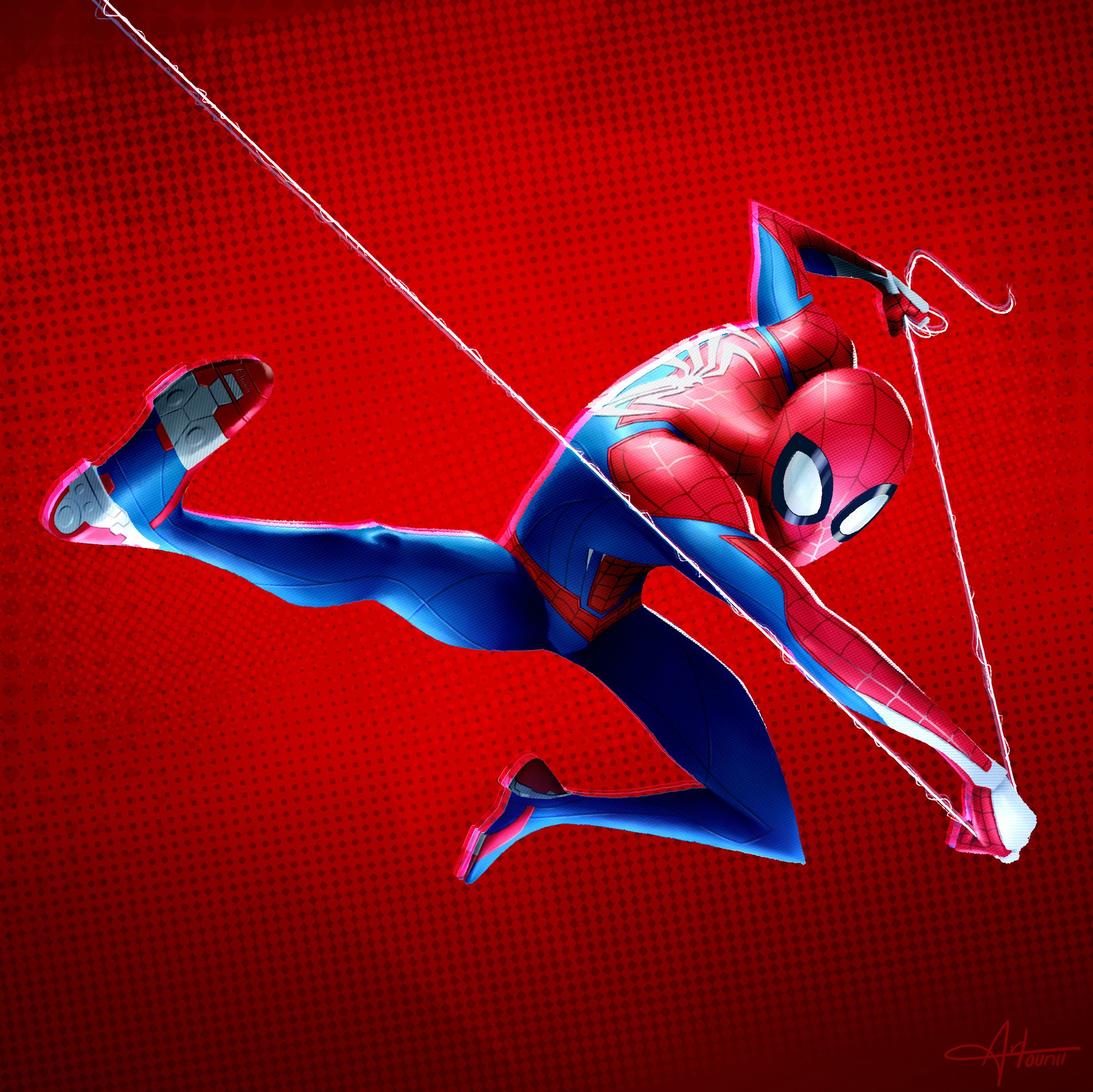 spiderman, hd, artwork, art, artist, digital art, artstation, HD Wallpaper