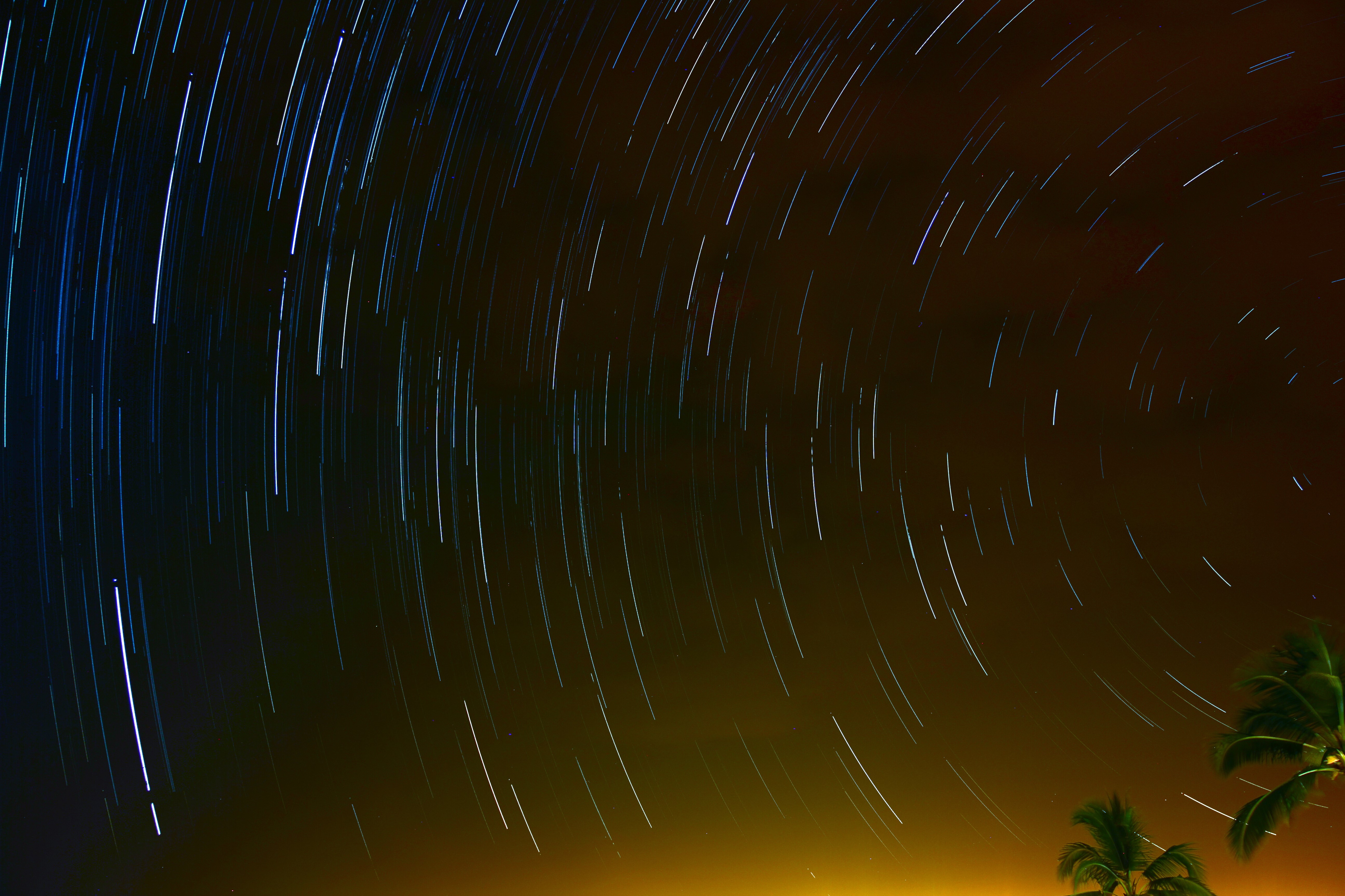 long exposure, star trail, hd, 4k, 5k, nature, photography, HD Wallpaper