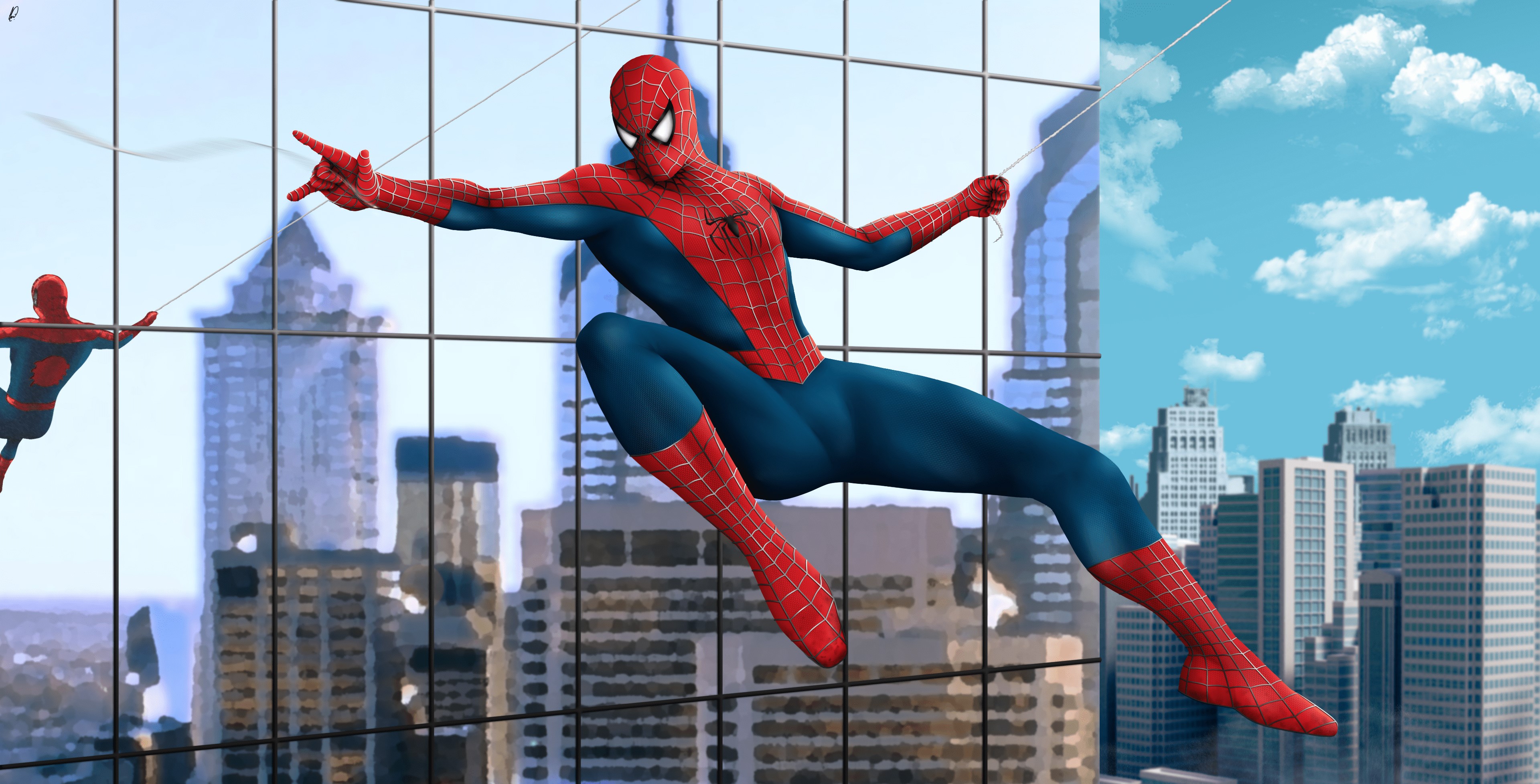 spiderman, hd, superheroes, artwork, digital art, HD Wallpaper