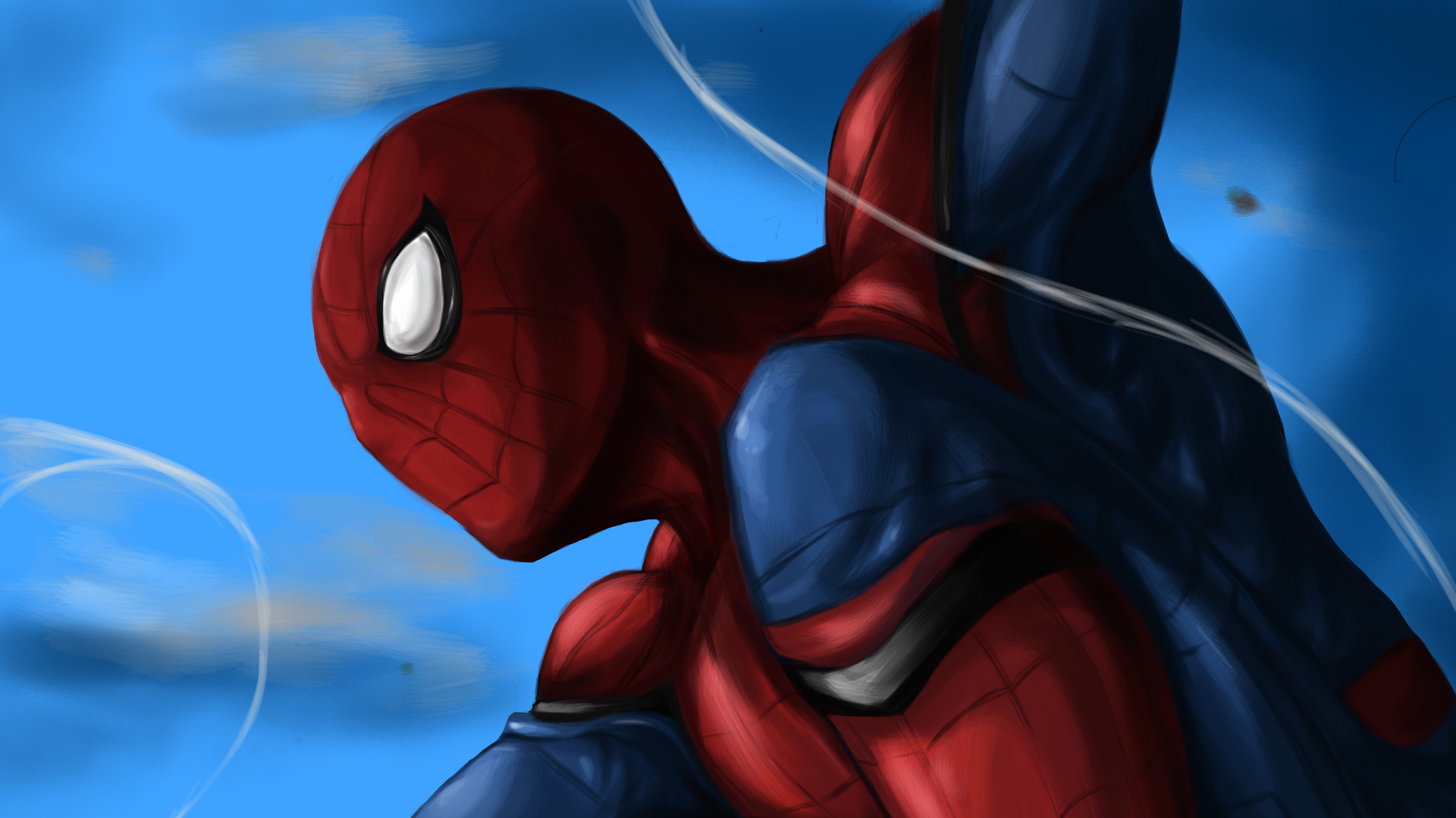spiderman, hd, 4k, artwork, behance, digital art, artist, superheroes, HD Wallpaper