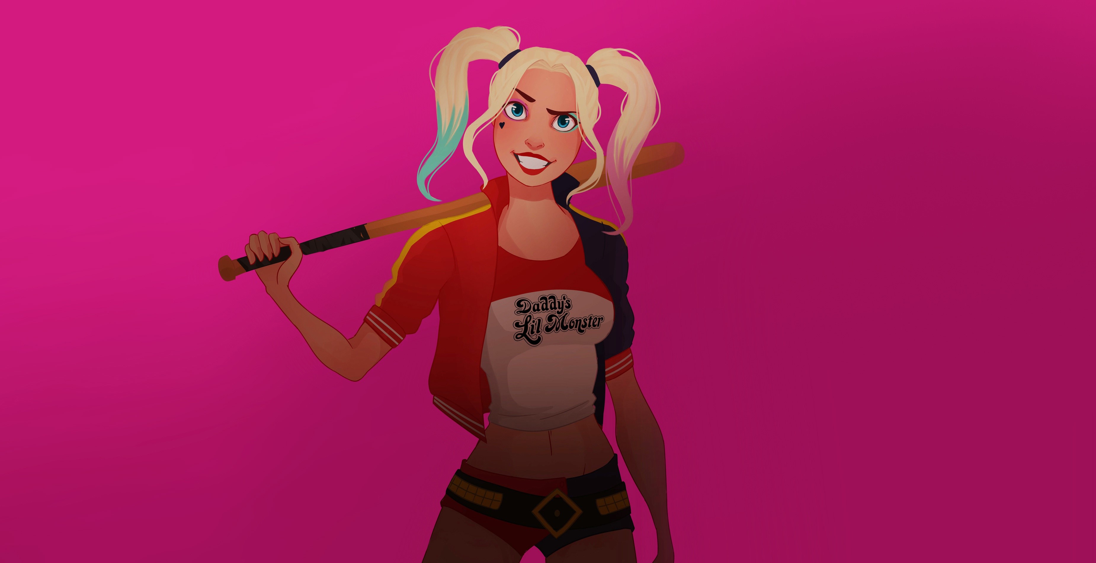 harley quinn, artwork, hd, superheroes, digital art, HD Wallpaper