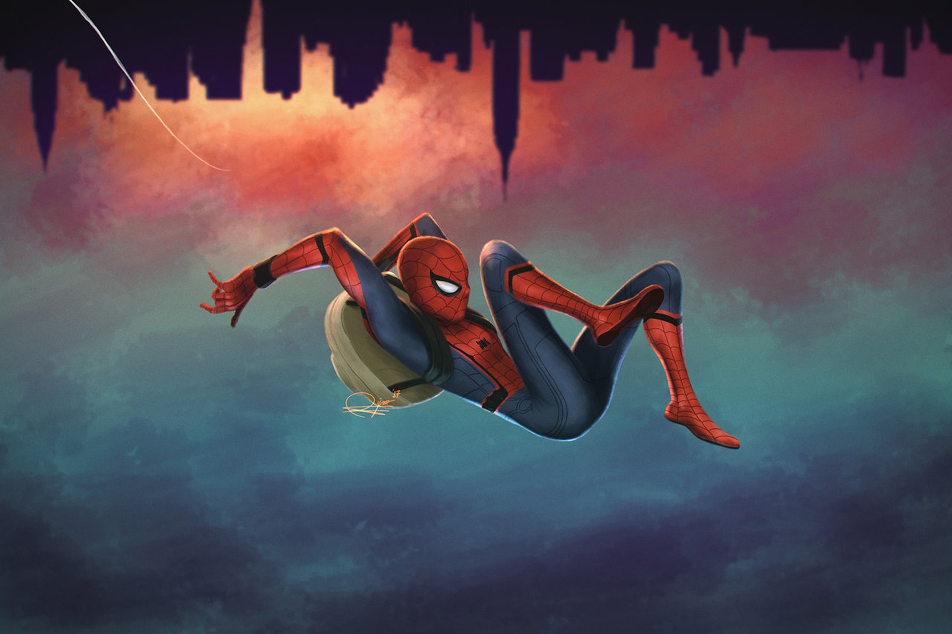 spiderman, superheroes, digital art, artist, artwork, hd, deviantart, HD Wallpaper