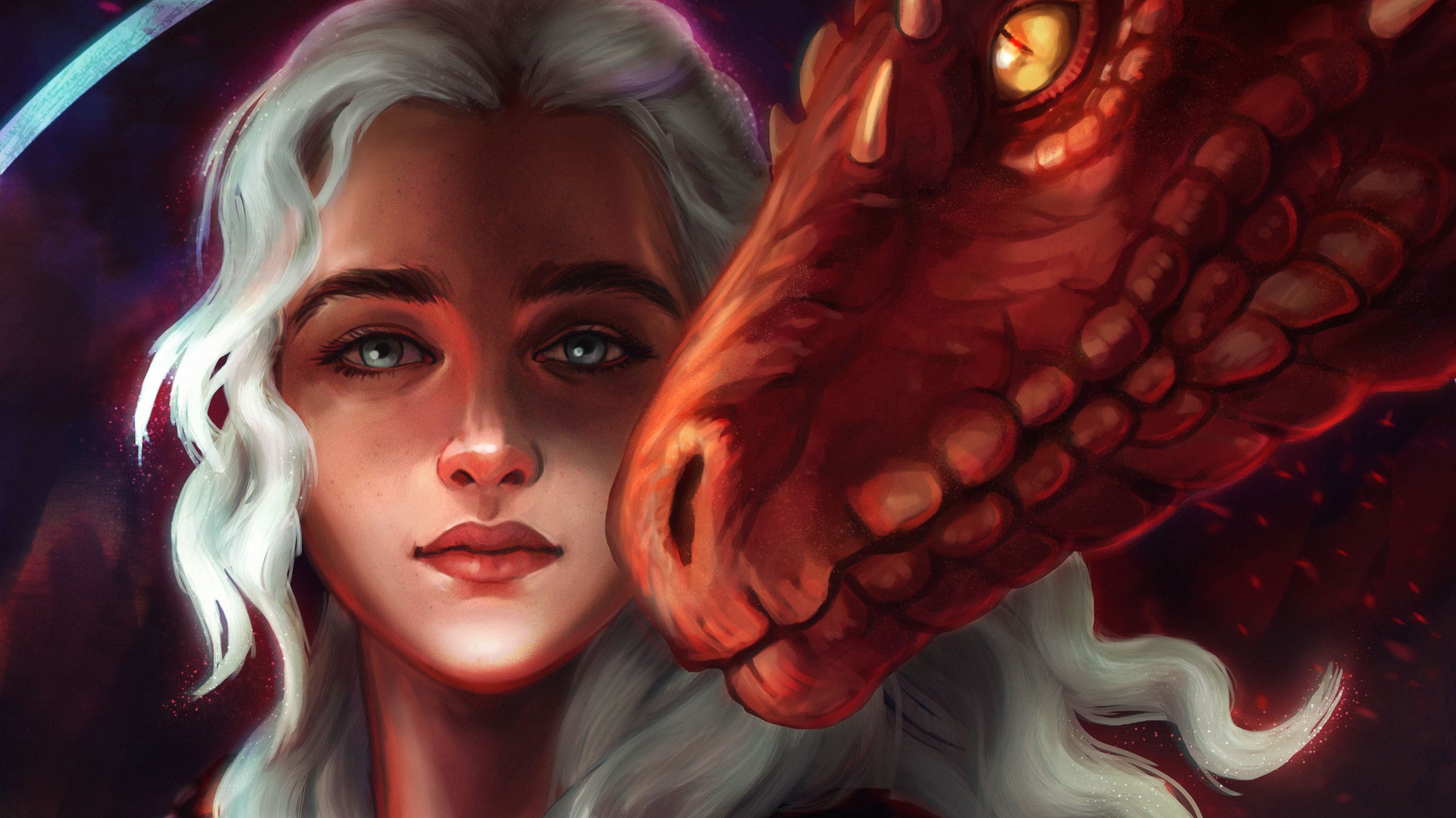 daenerys targaryen, game of thrones, tv shows, hd, artist, artwork, digital art, HD Wallpaper