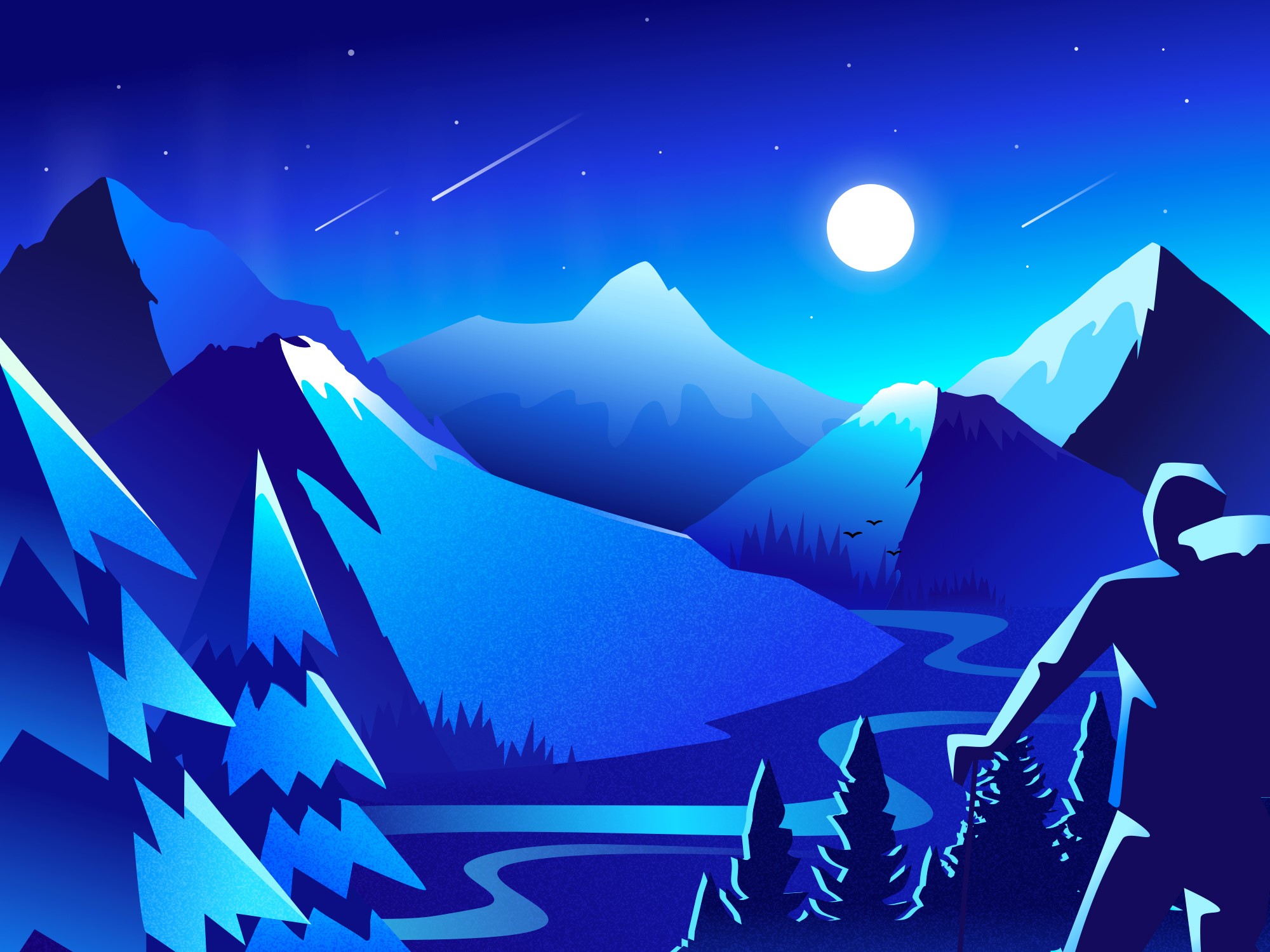 minimalist, minimalism, artist, artwork, digital art, hd, dribbble, HD Wallpaper
