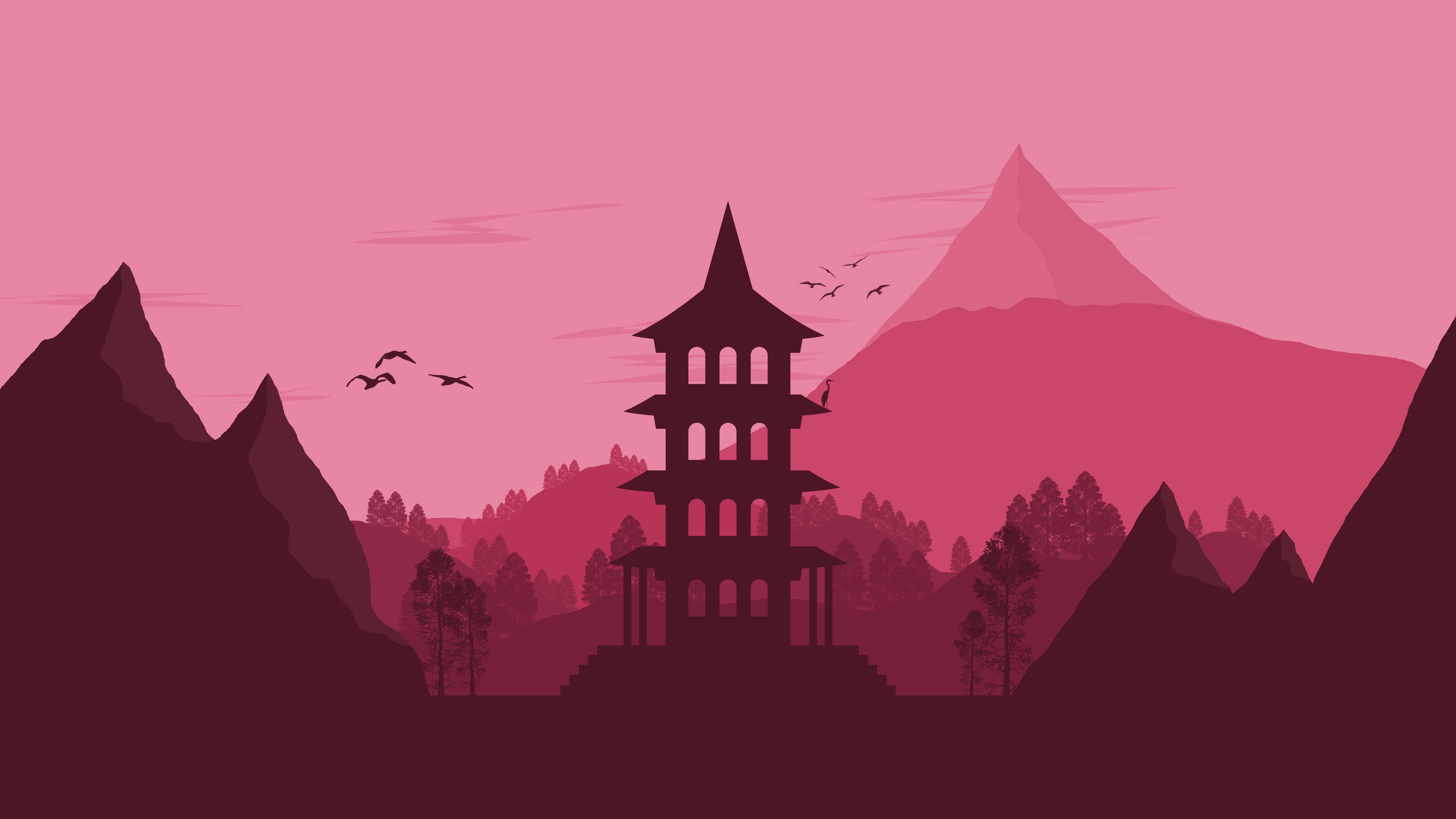 nature, landscape, minimalism, minimalist, hd, 4k, artist, artwork, digital art, deviantart, HD Wallpaper