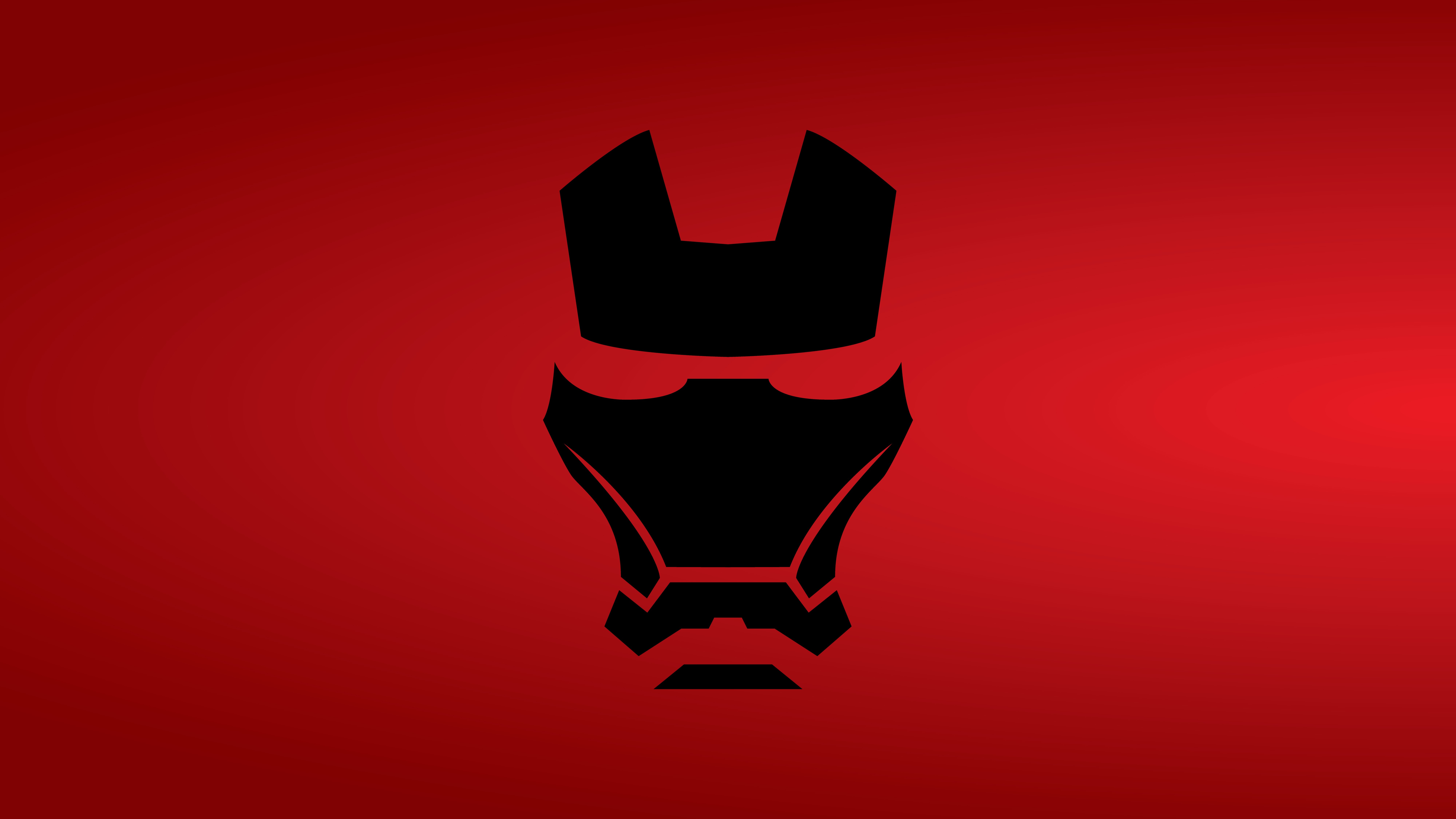 iron man, minimalism, minimalist, superheroes, hd, 4k, 5k, 8k, red, HD Wallpaper