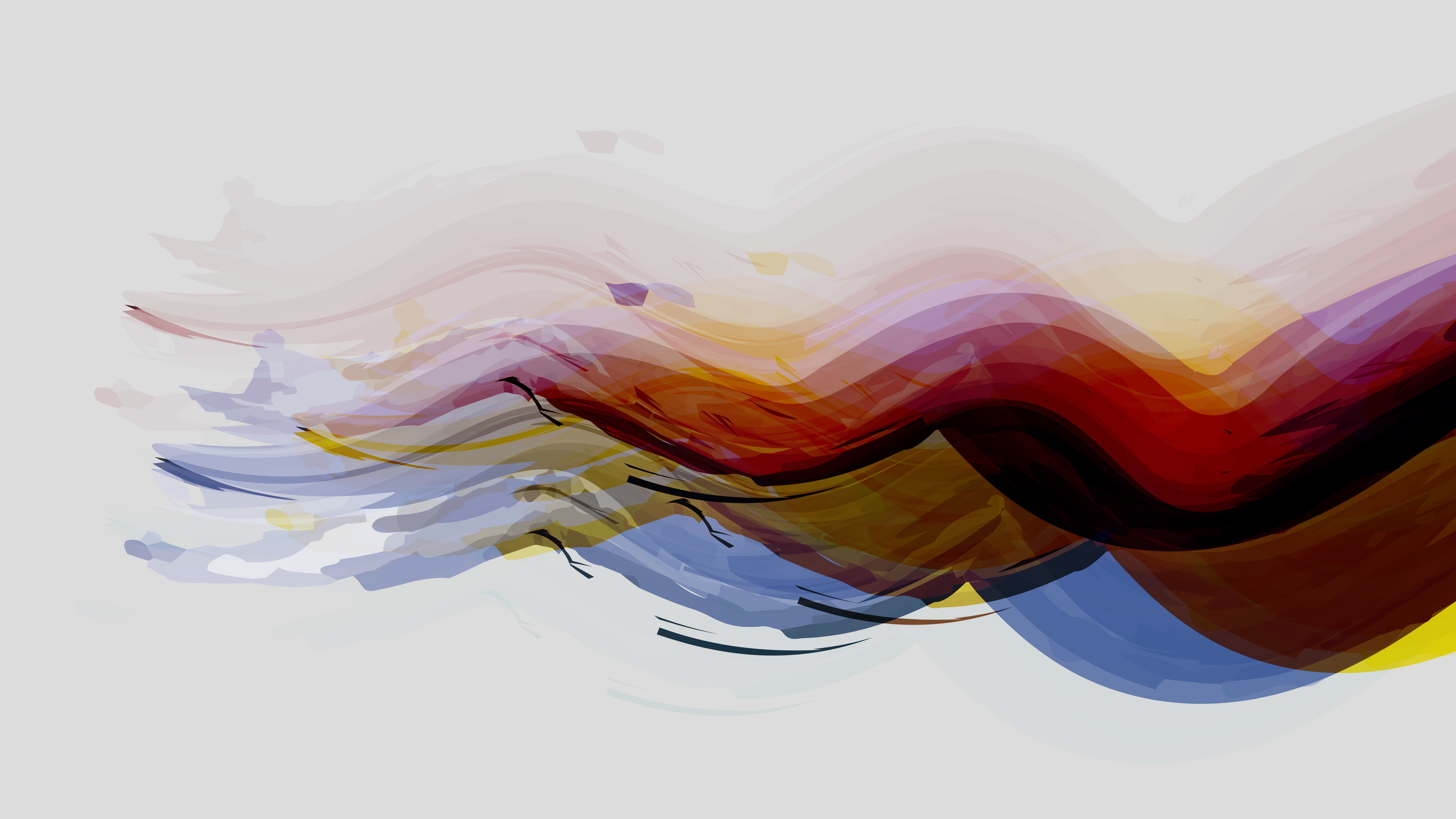 waves, color, artist, artwork, digital art, hd, 4k, 5k, deviantart, abstract, HD Wallpaper