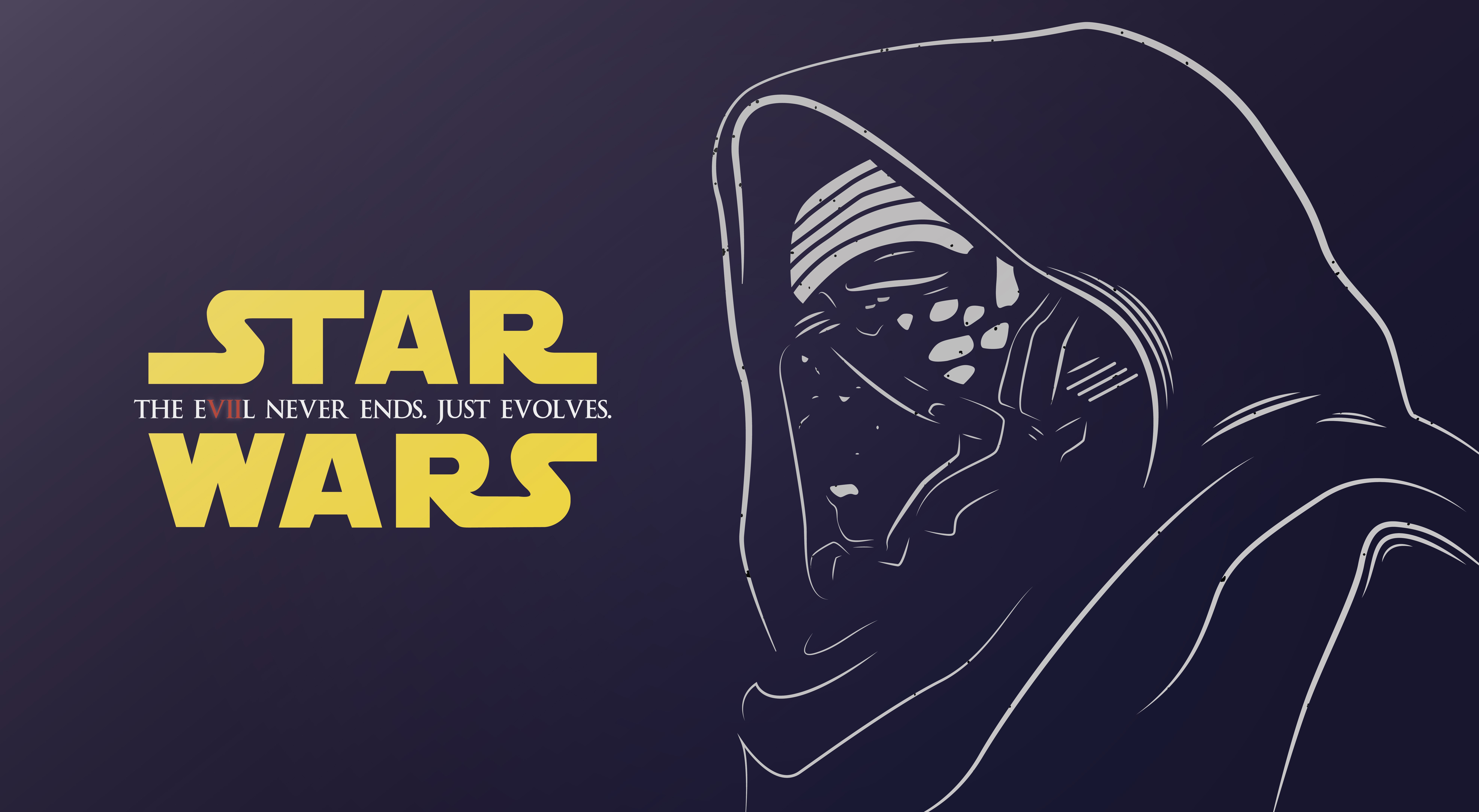 kylo ren, star wars, illustration, artist, artwork, digital art, hd, dribbble, 4k, 5k, 8k, HD Wallpaper