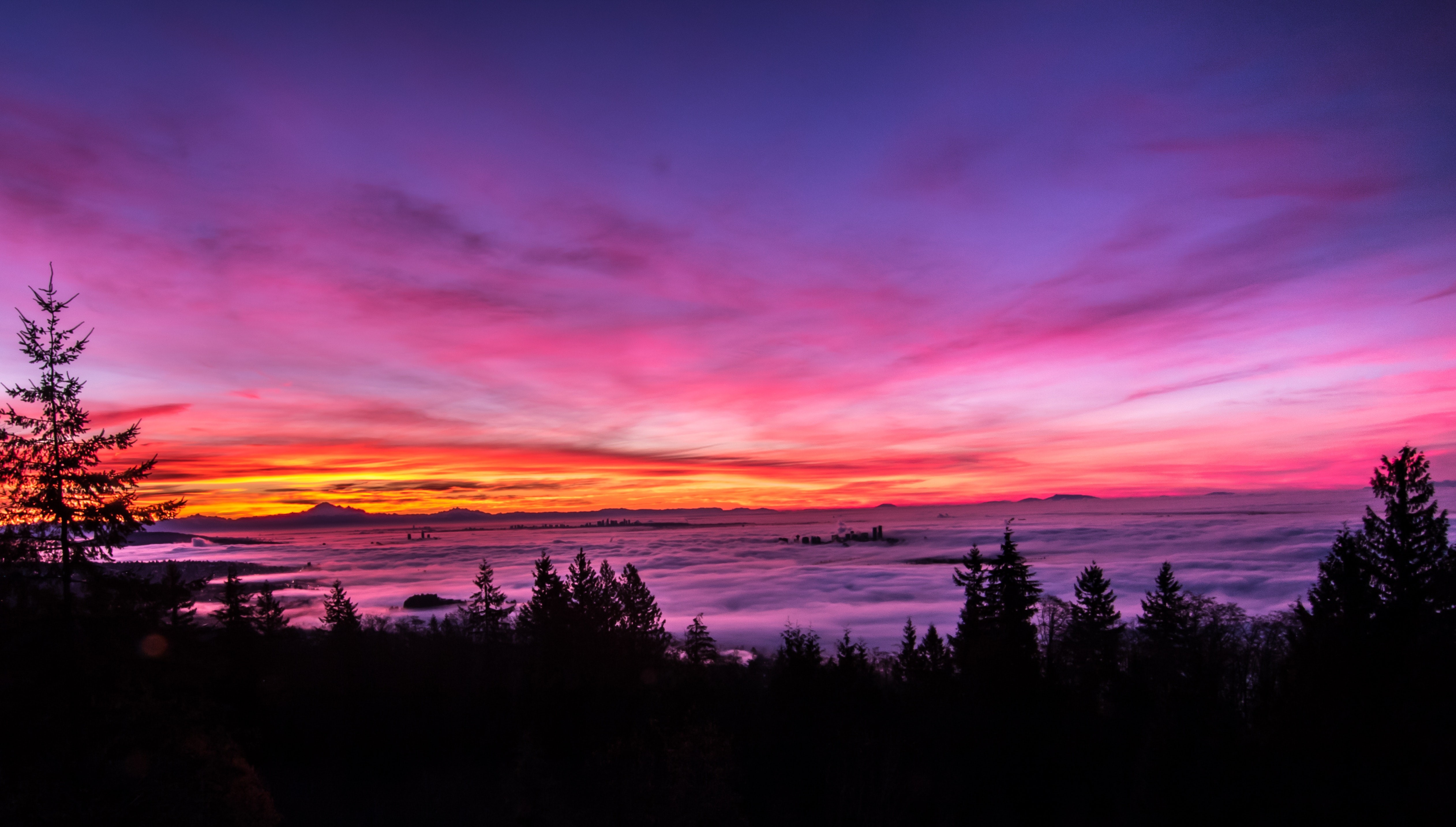 landscape, sunset, hd, 4k, 5k, nature, pink, HD Wallpaper