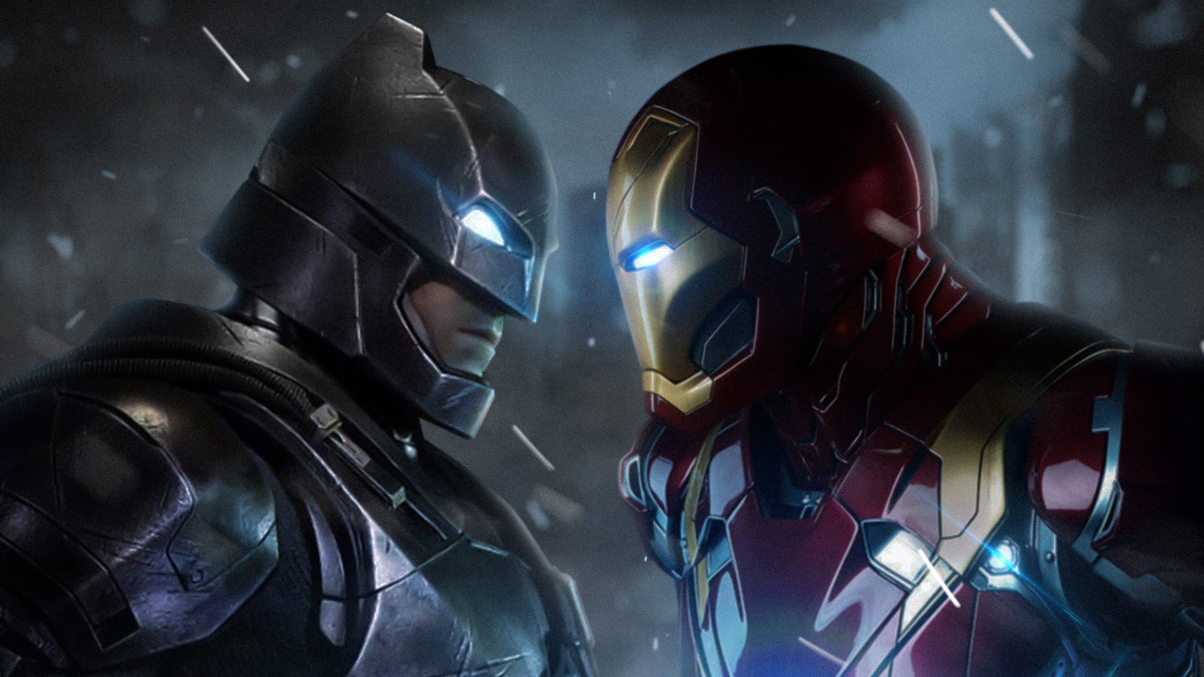 batman, iron man, hd, artist, artwork, behance, superheroes, movies, HD Wallpaper