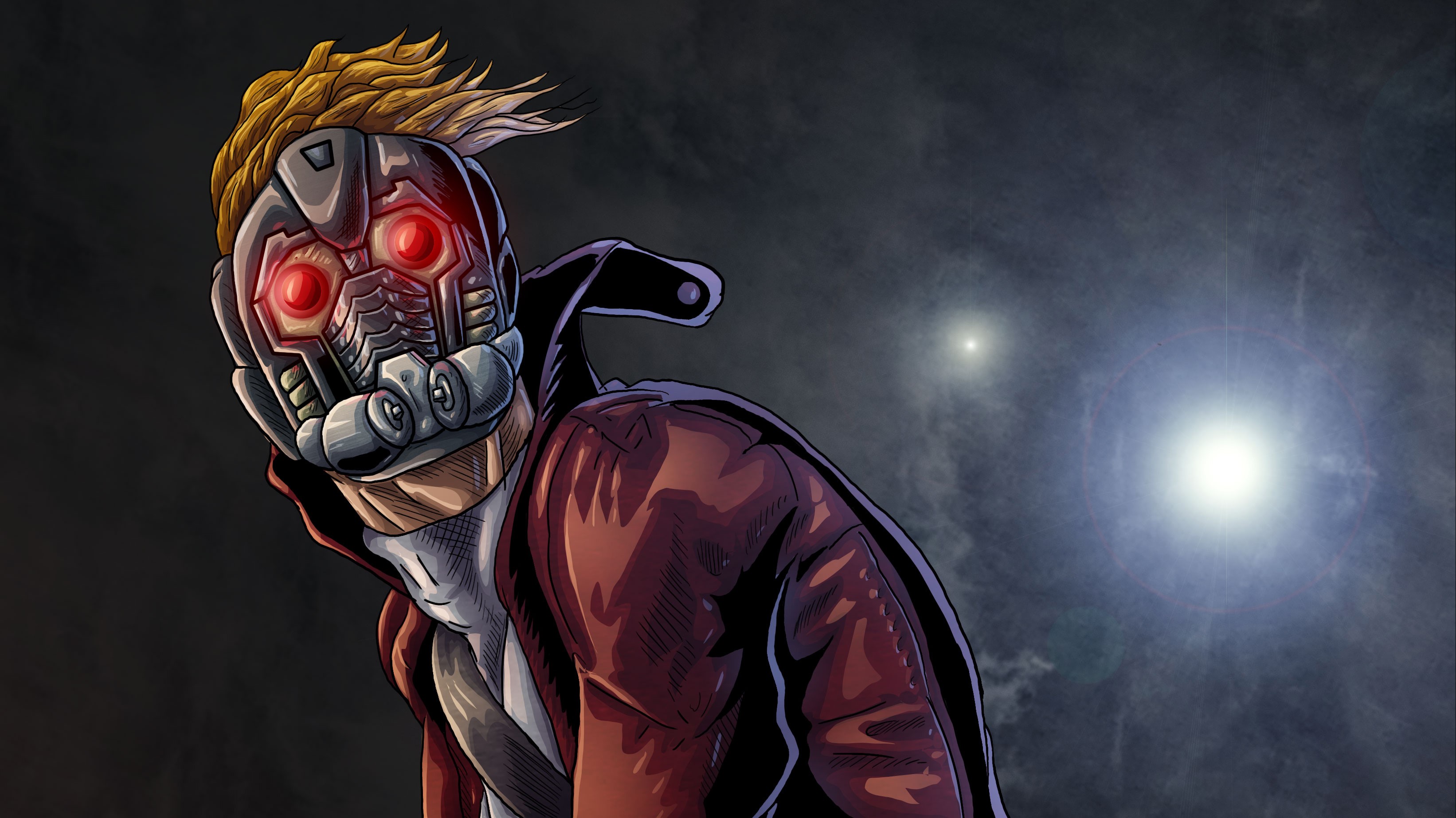 star lord, hd, 4k, superheroes, artist, deviantart, HD Wallpaper