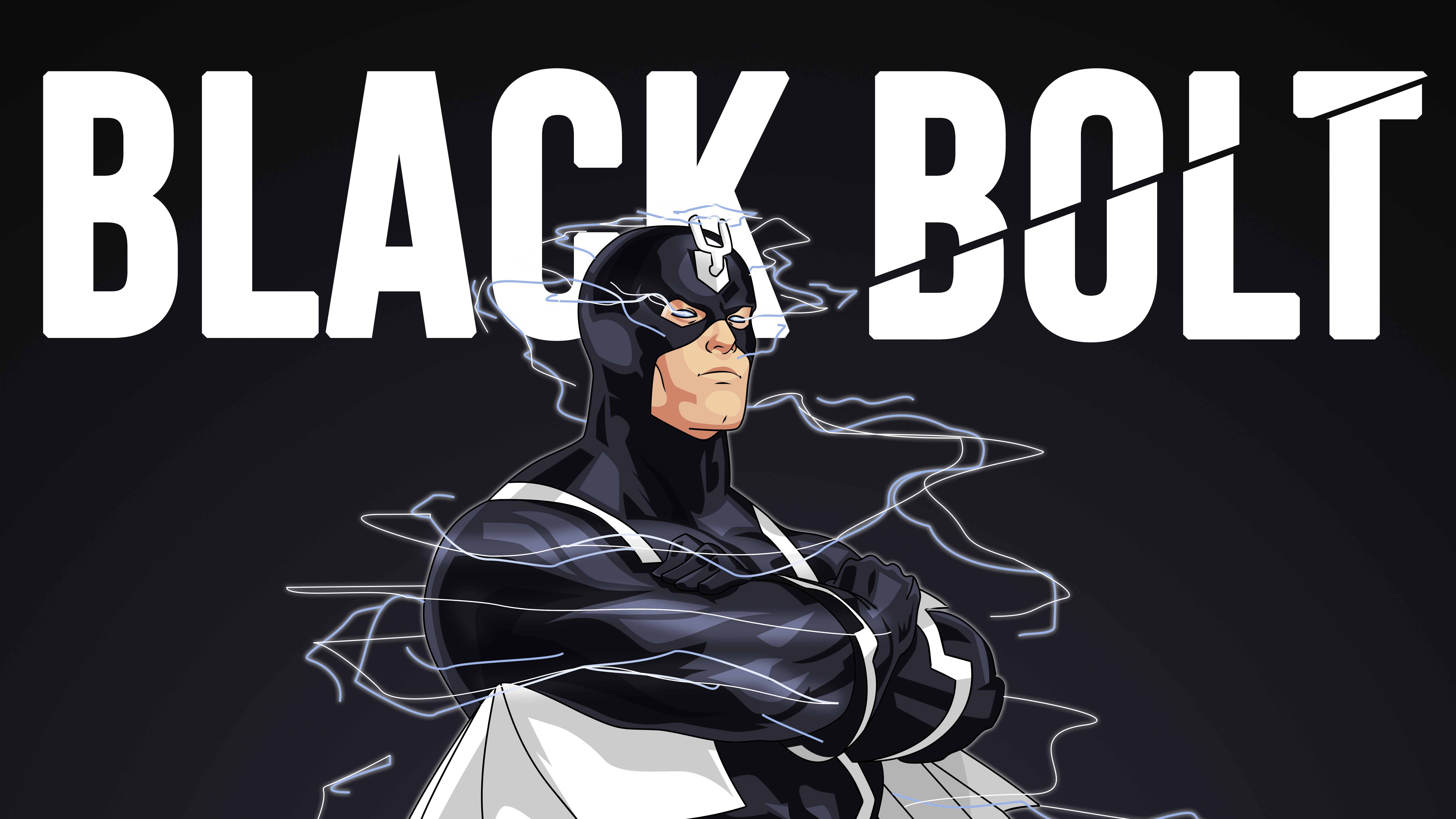 black bolt, superheroes, deviantart, hd, 4k, 5k, 8k, HD Wallpaper