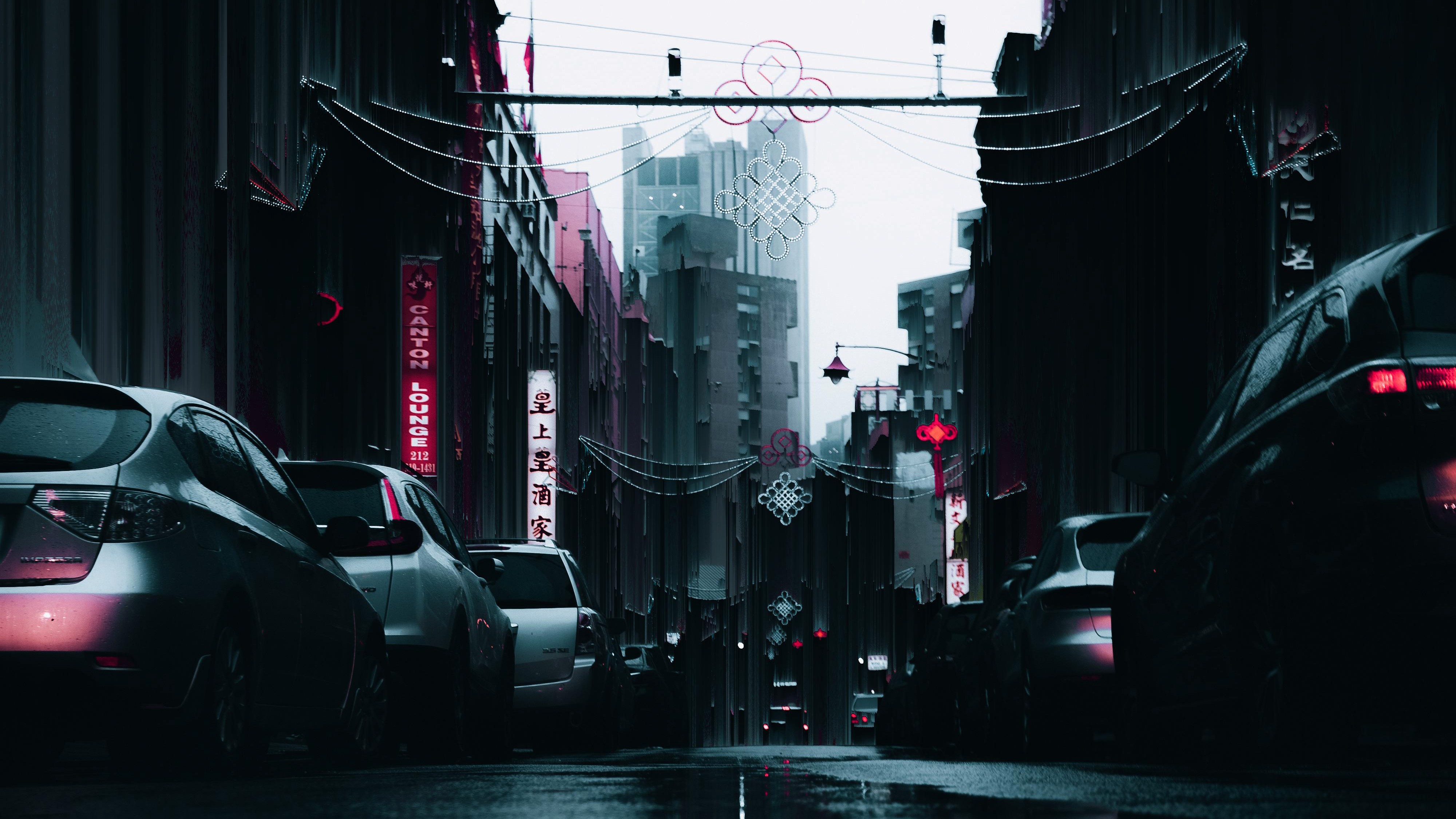 street, artist, artwork, digital art, hd, 4k, HD Wallpaper