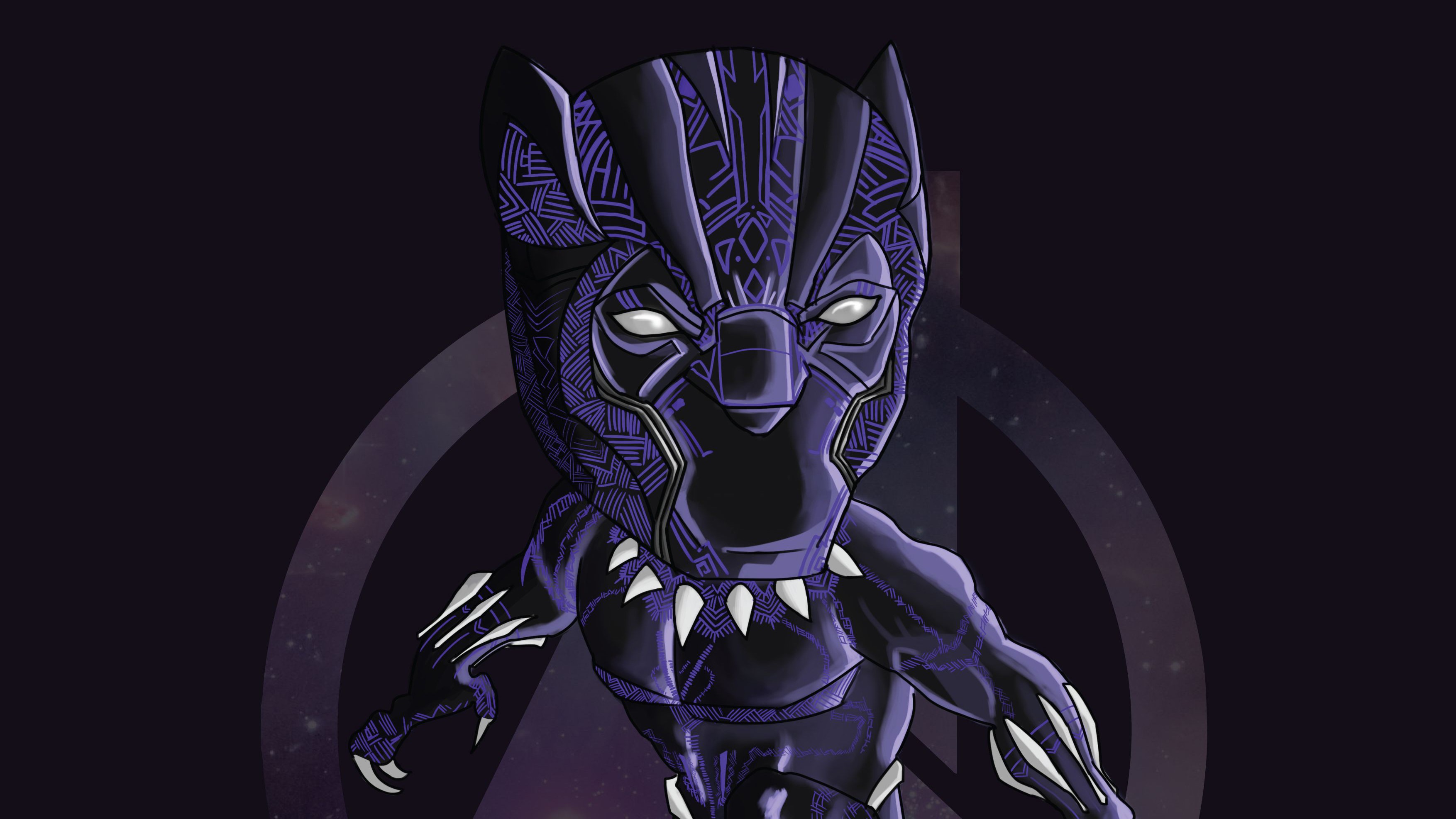 black panther, superheroes, hd, artist, artwork, digital art, 4k, HD Wallpaper
