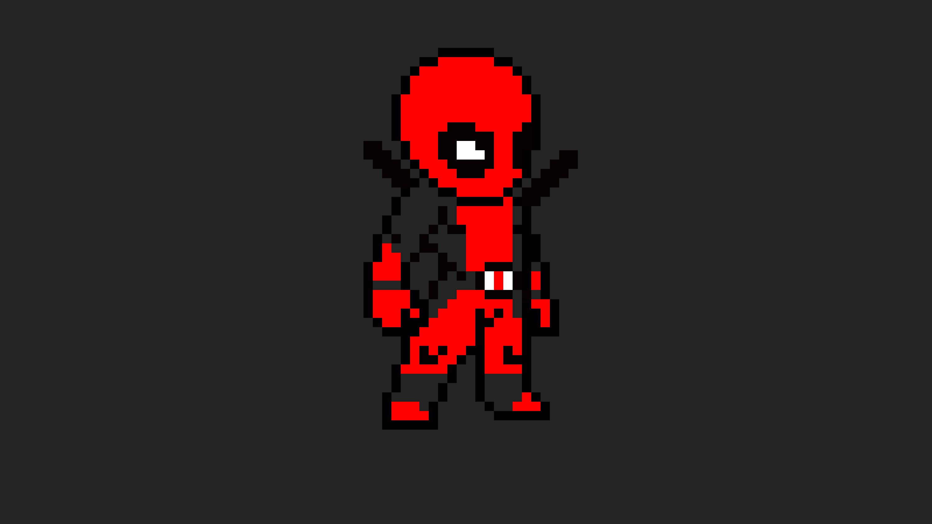 deadpool, superheroes, 8 bit, artist, artwork, digital art, hd, HD Wallpaper