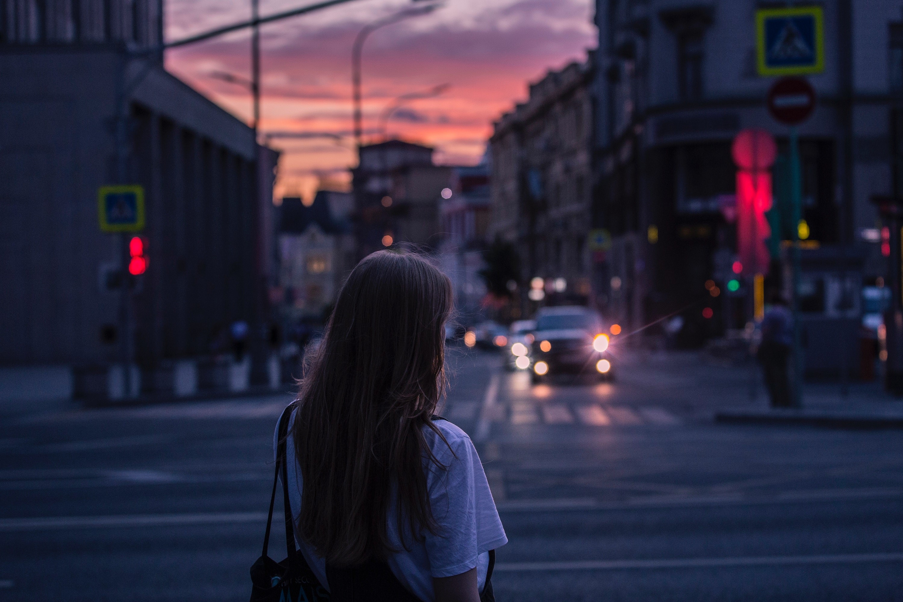 brunette, street, photography, hd, girls, HD Wallpaper