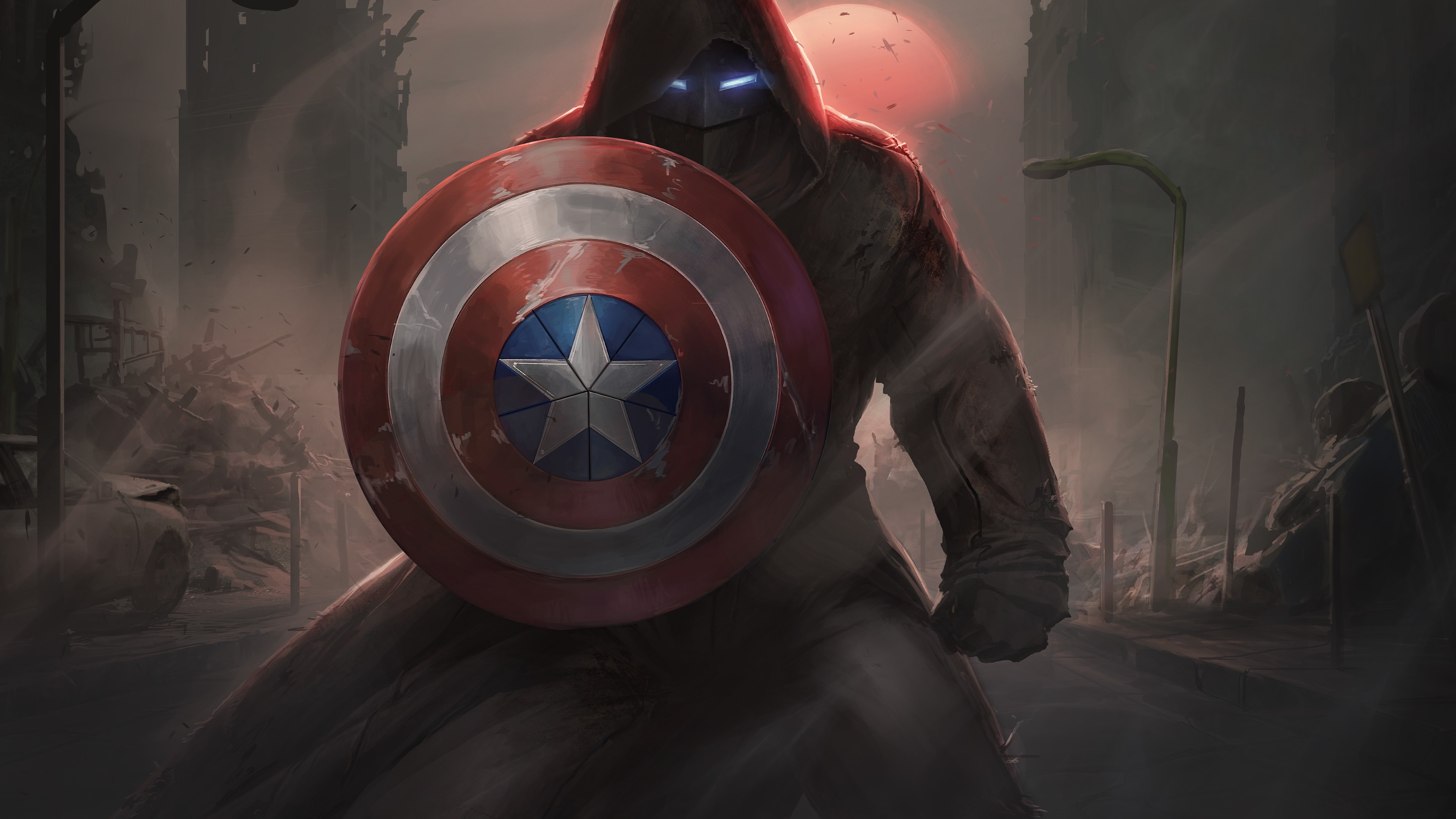marvel contest of champions, games, hd, marvel, 4k, behance, captain america, HD Wallpaper