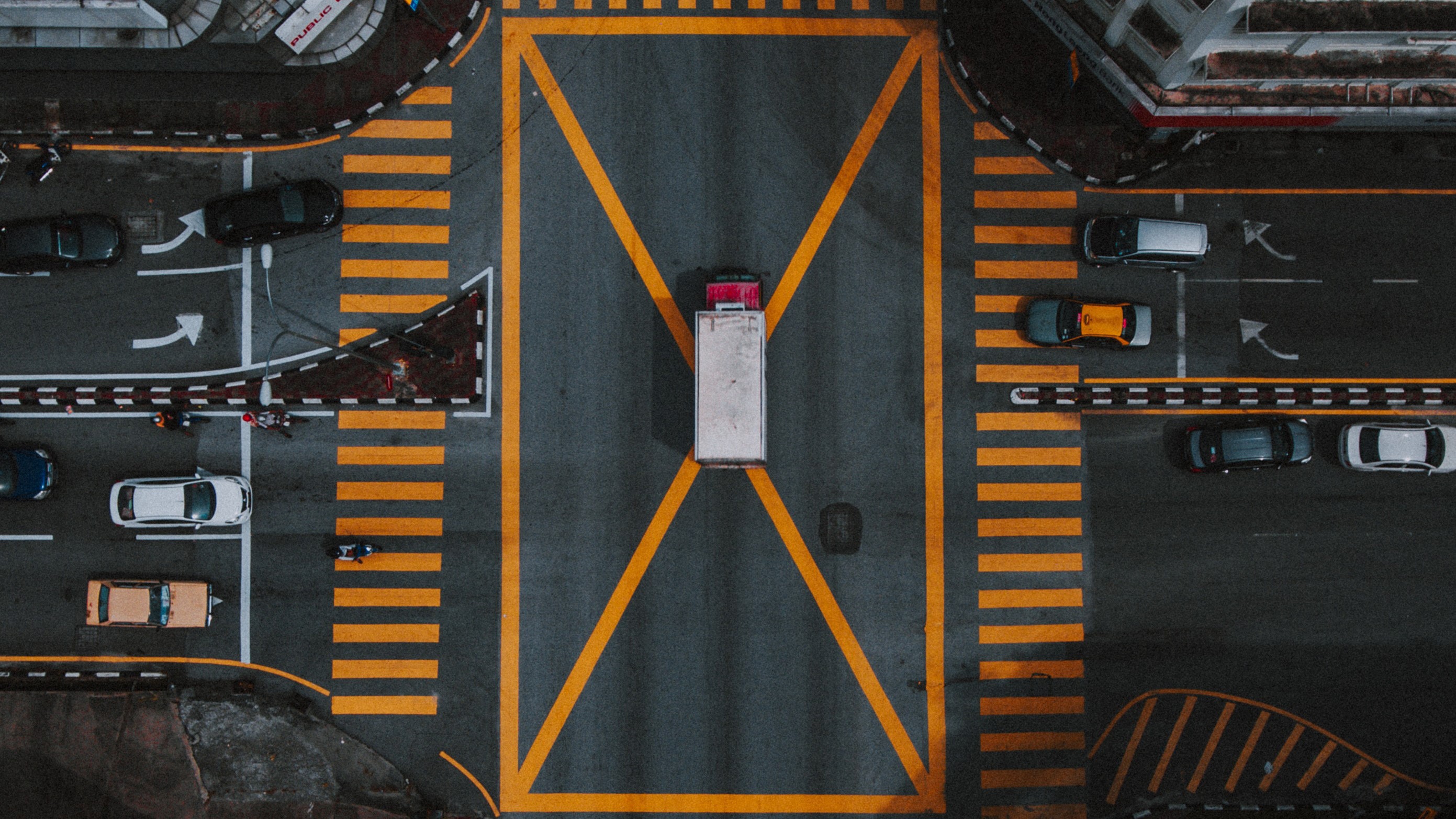 aerial, traffic, photography, hd, HD Wallpaper