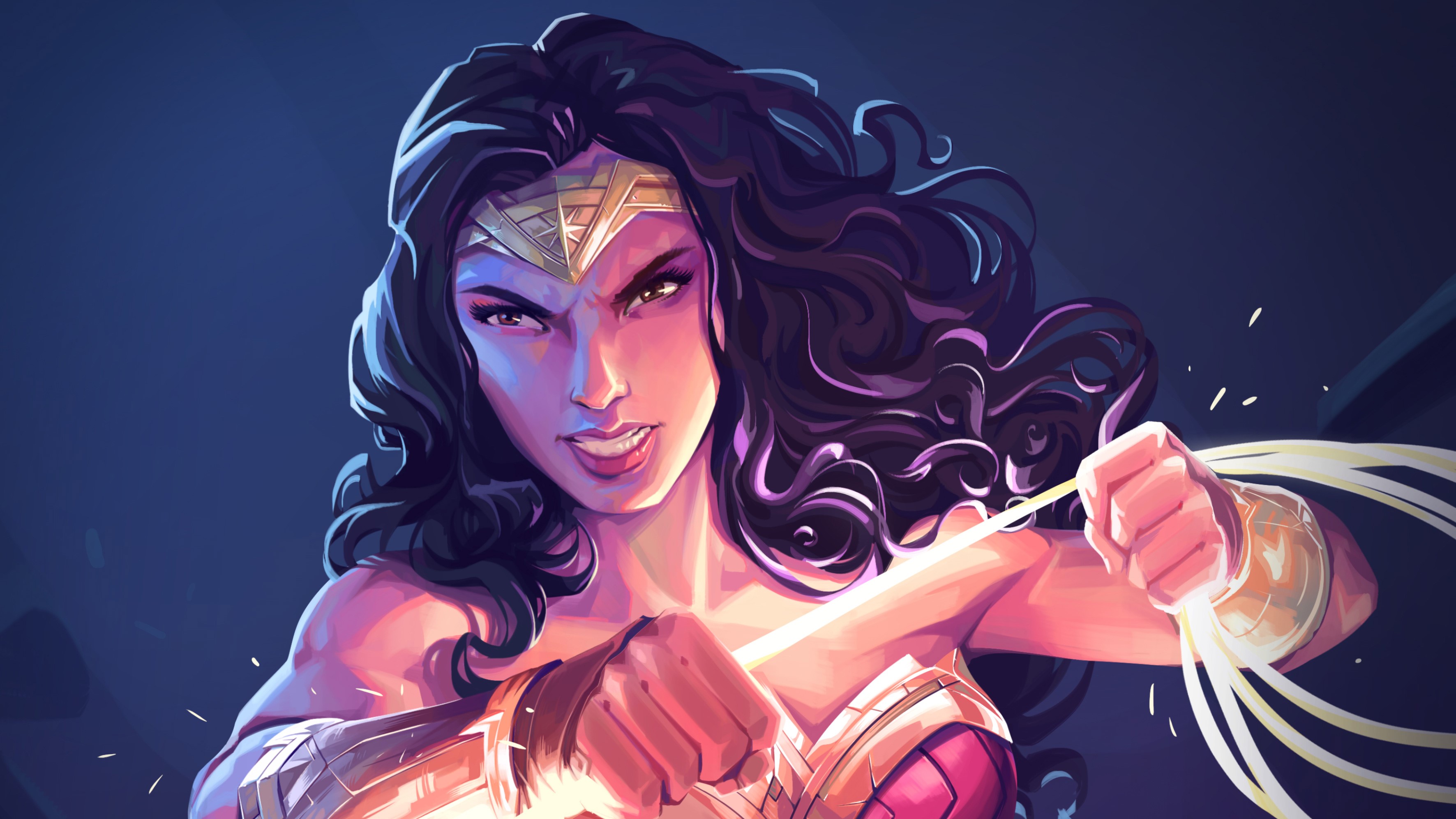 wonder woman, superheroes, hd, artist, artwork, digital art, 4k, behance, HD Wallpaper