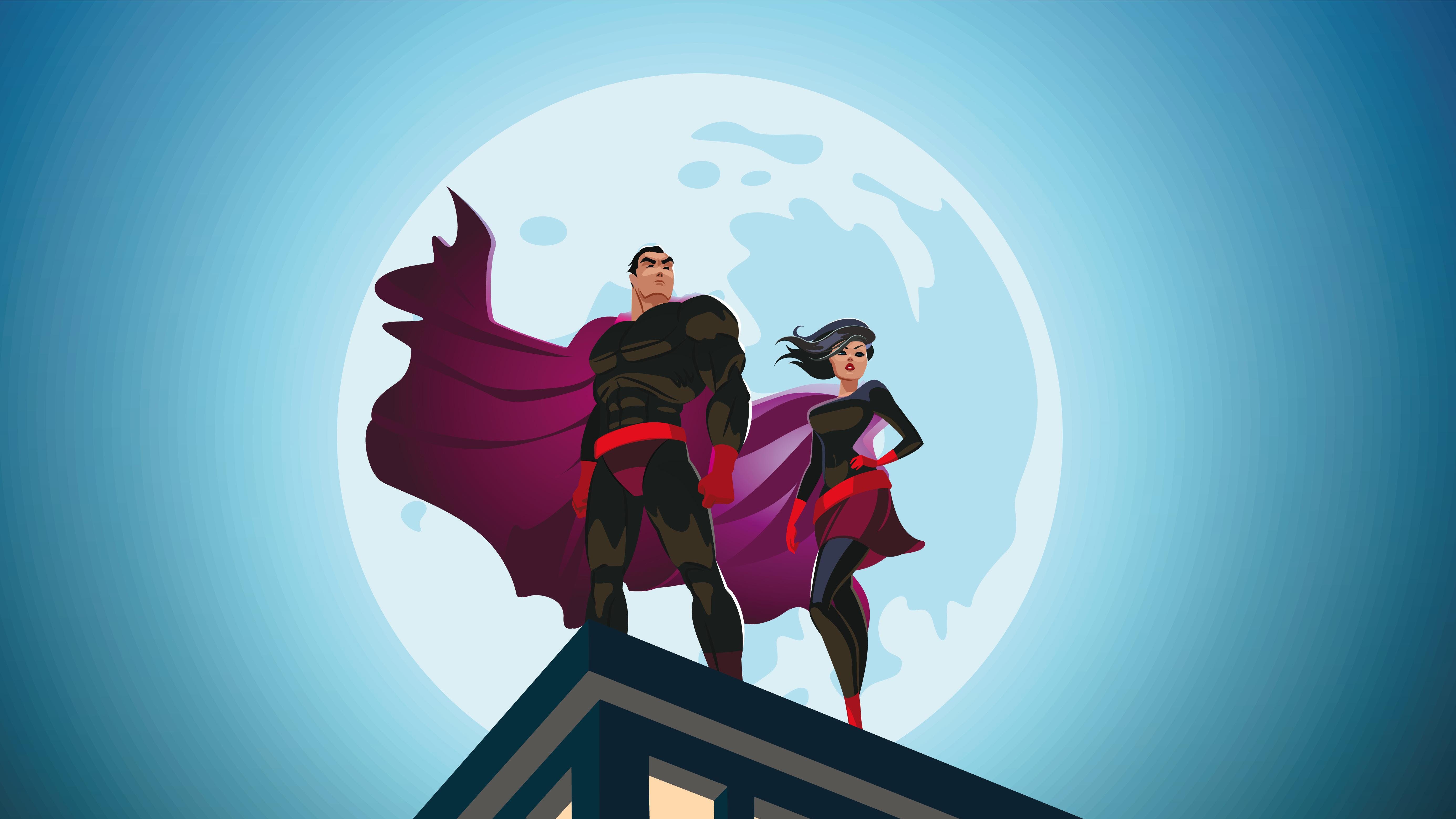 superheroes, hd, 4k, artist, artwork, digital art, minimalism, minimalist, HD Wallpaper