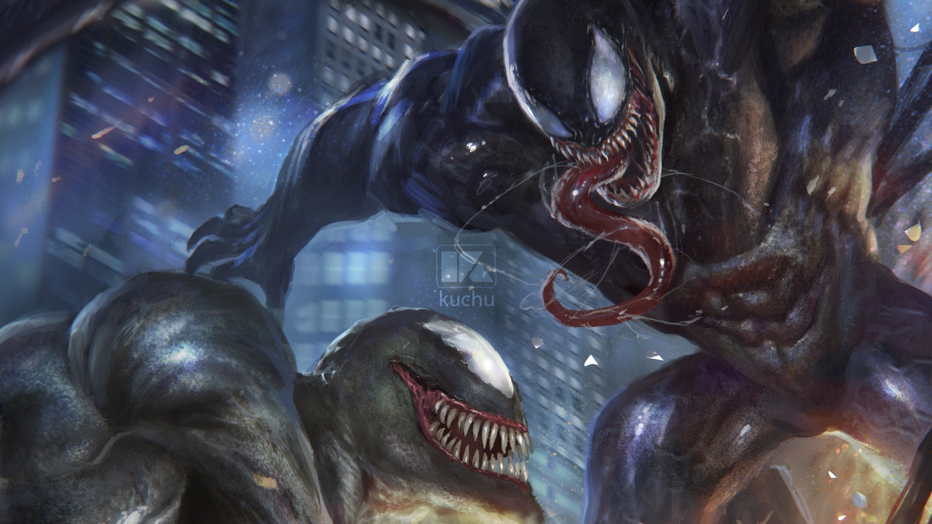 venom, artwork, artstation, hd, superheroes, HD Wallpaper
