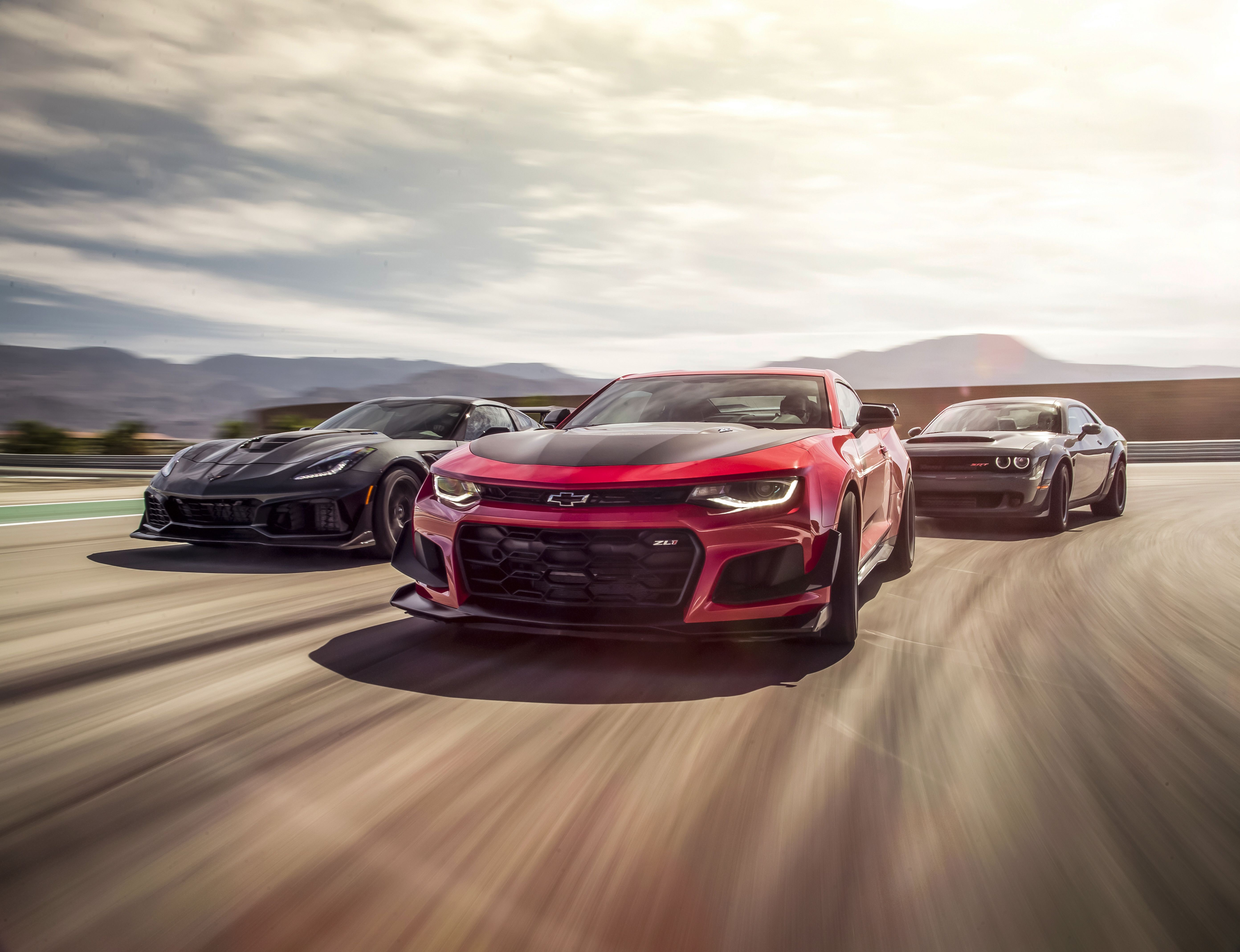 chevrolet, corvette, chevrolet camaro, chevrolet, cars, hd, 4k, 5k, dodge challenger, HD Wallpaper