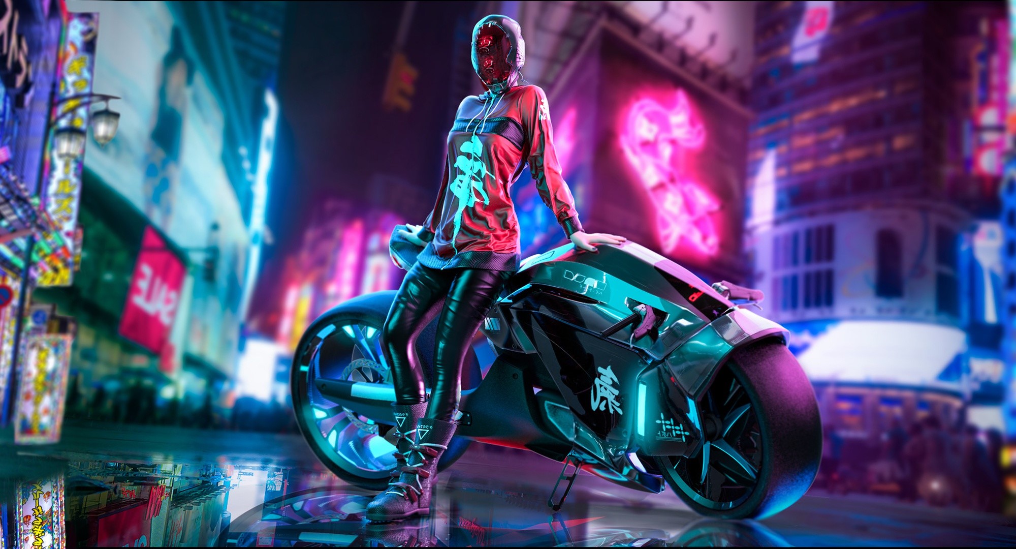 cyberpunk, scifi, artist, artwork, digital art, hd, HD Wallpaper