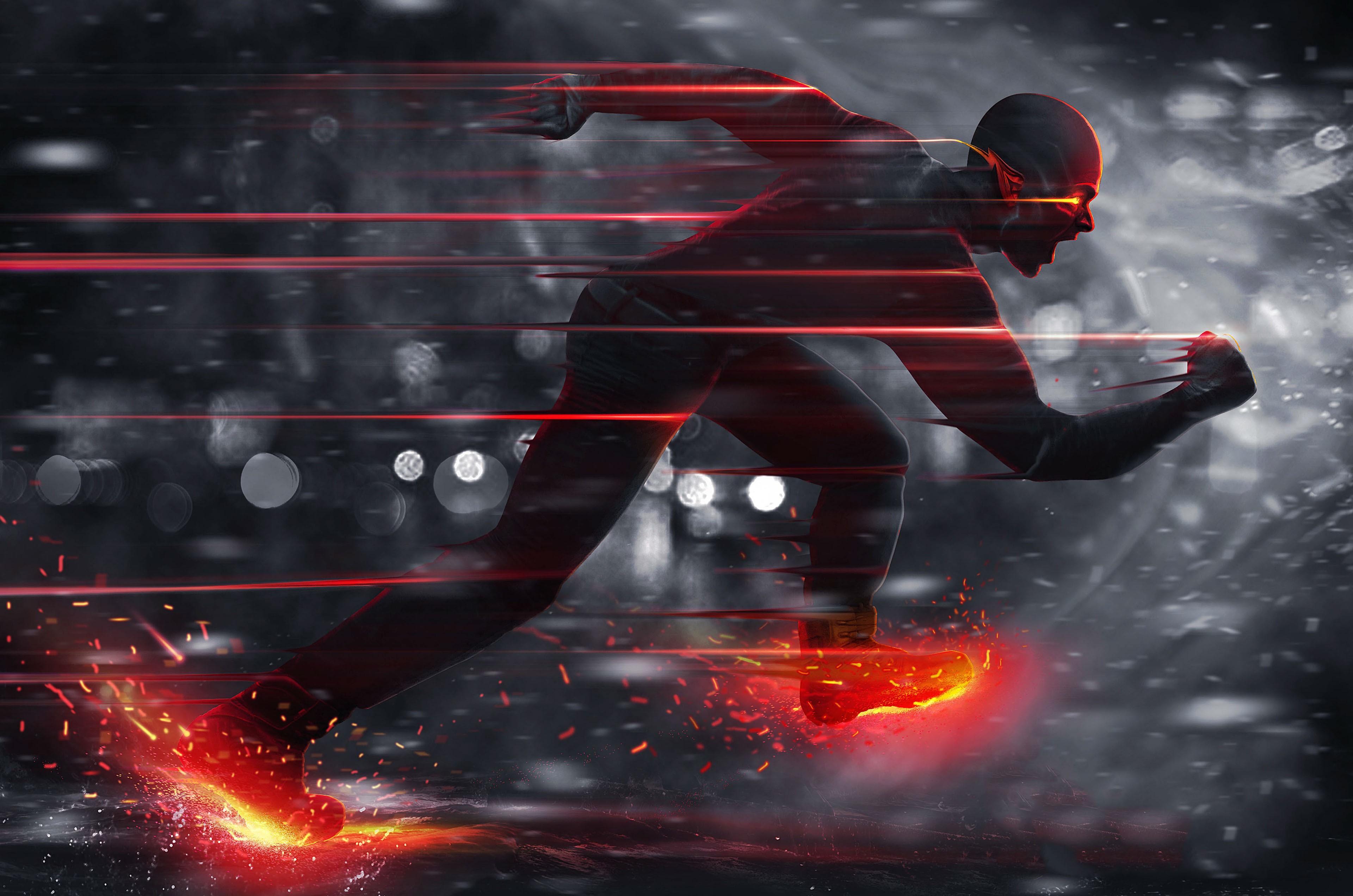 the flash, flash, hd, 4k, cosplay, behance, supervillain, supervillain, superheroes, HD Wallpaper