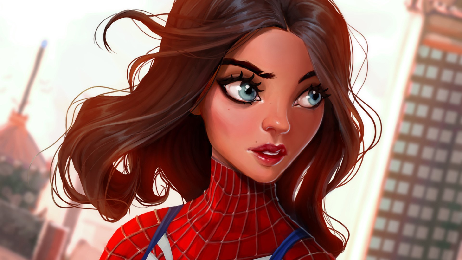 spidergirl, girl, hd, artwork, artist, artstation, superheroes, digital art, HD Wallpaper