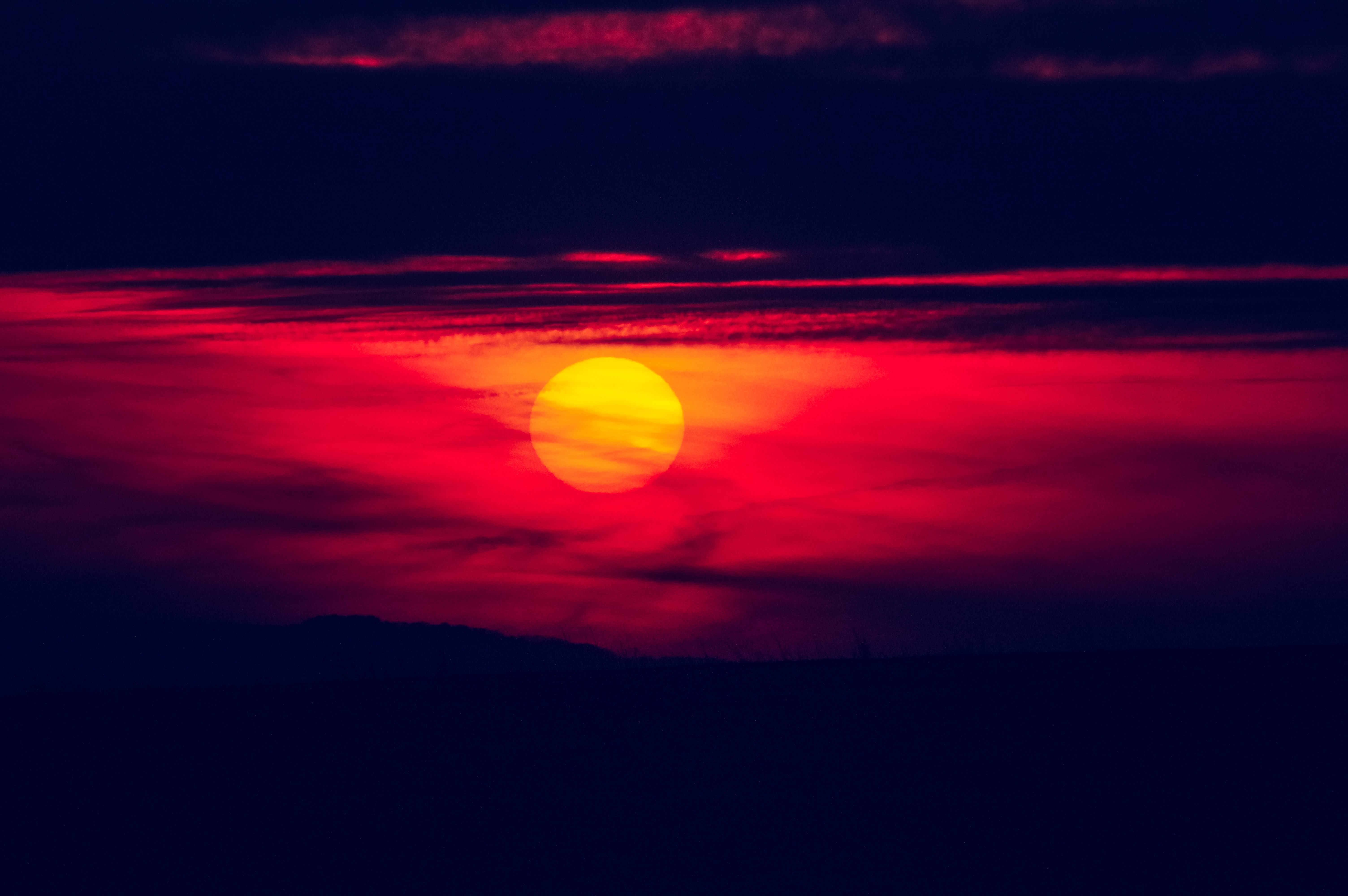 sunset, evening, nature, hd, 4k, 5k, HD Wallpaper