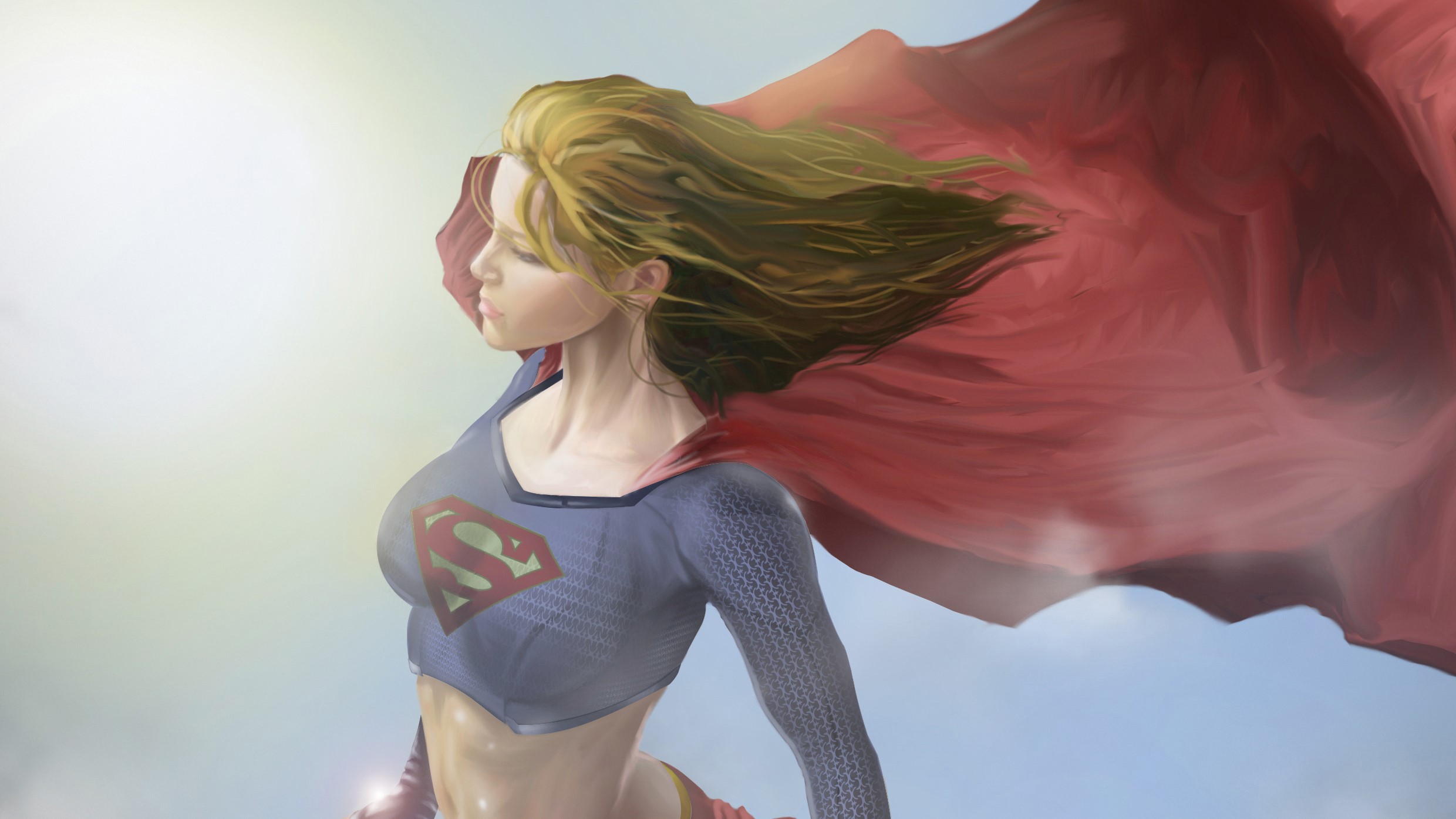 supergirl, superheroes, hd, artwork, digital art, HD Wallpaper