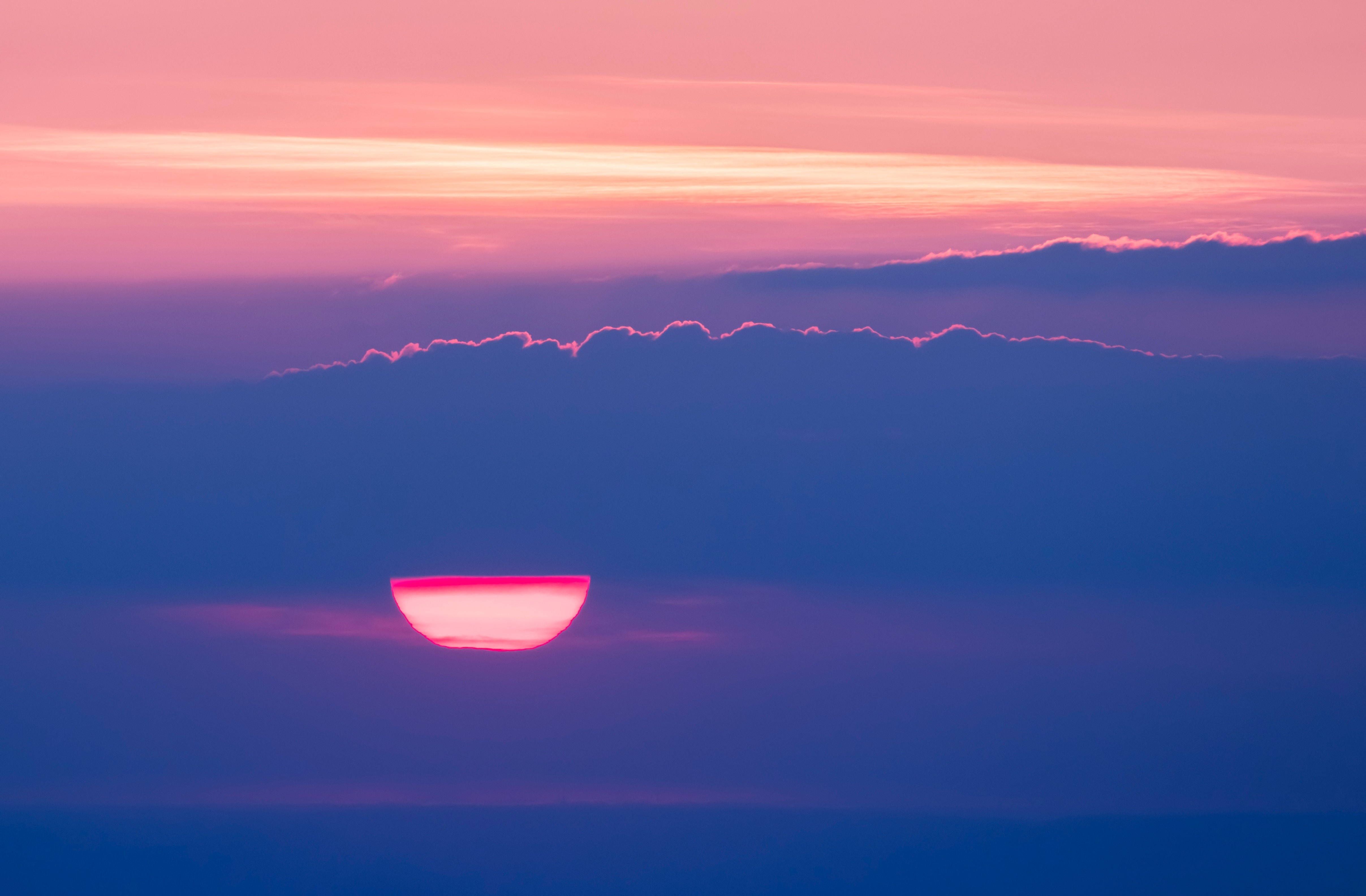 sunset, sun, clouds, nature, hd, 4k, HD Wallpaper