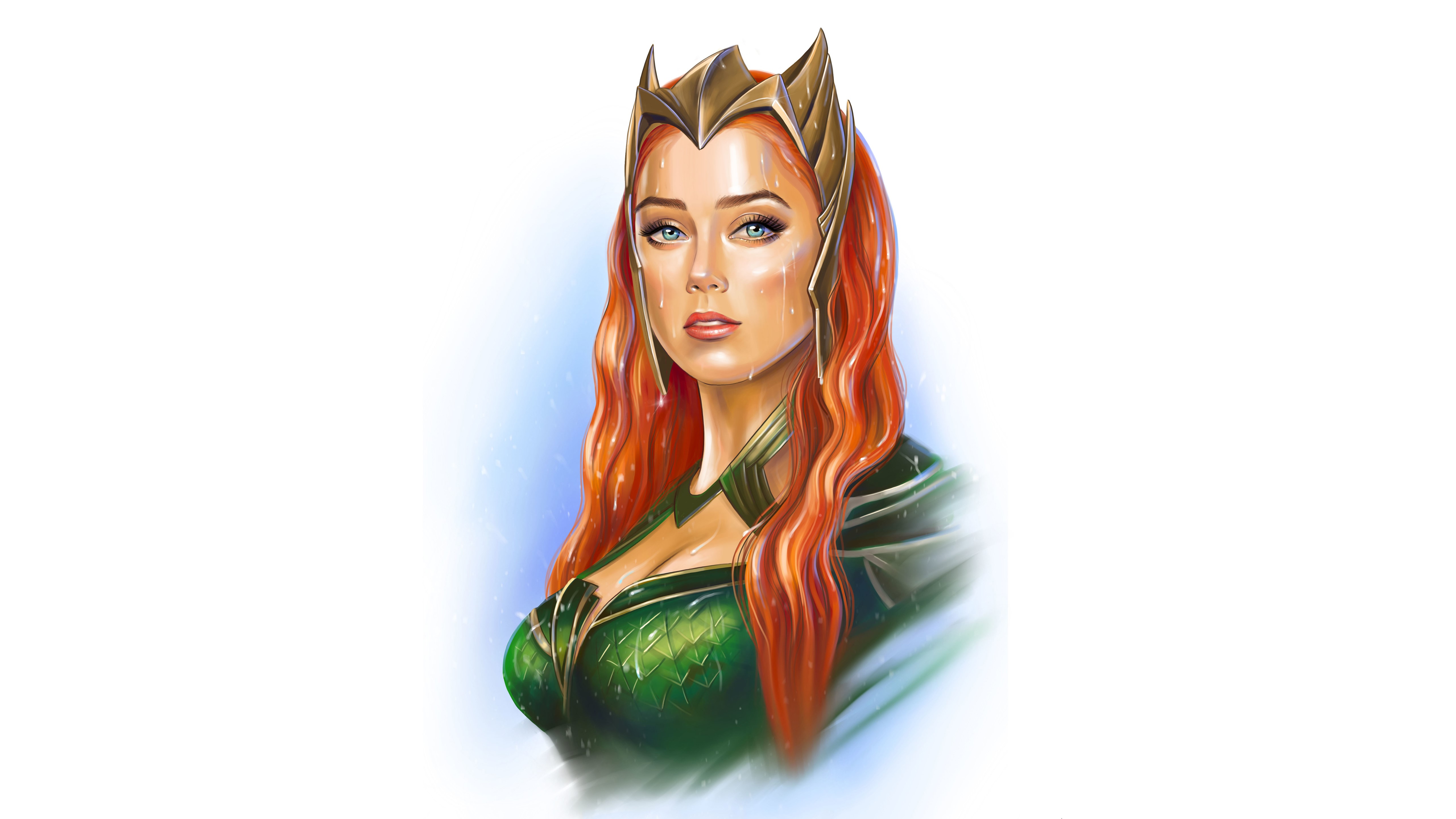 mera, artwork, 4k, 5k, hd, superheroes, digital art, HD Wallpaper