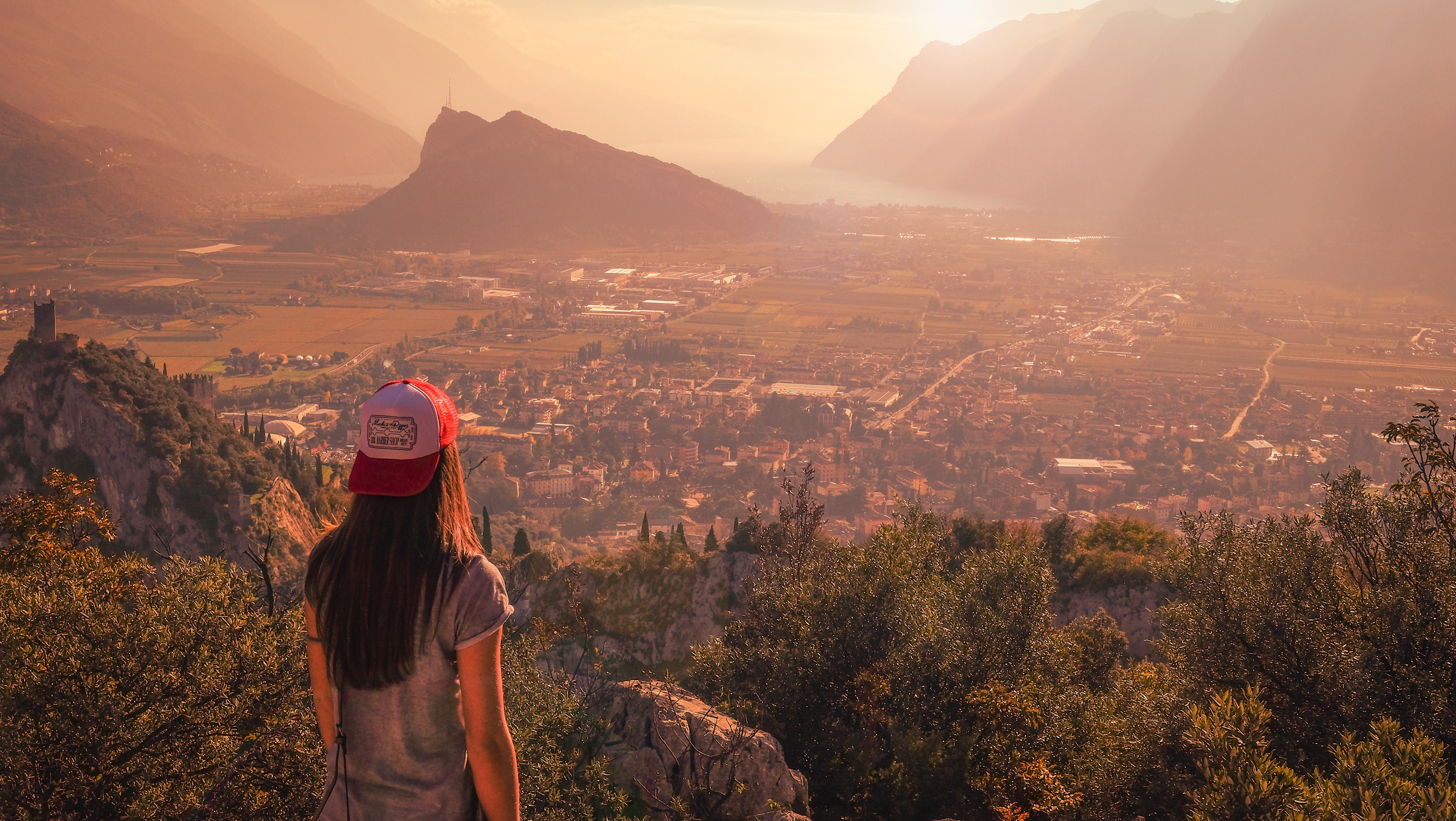 girl, landscape, nature, hd, 4k, 5k, HD Wallpaper