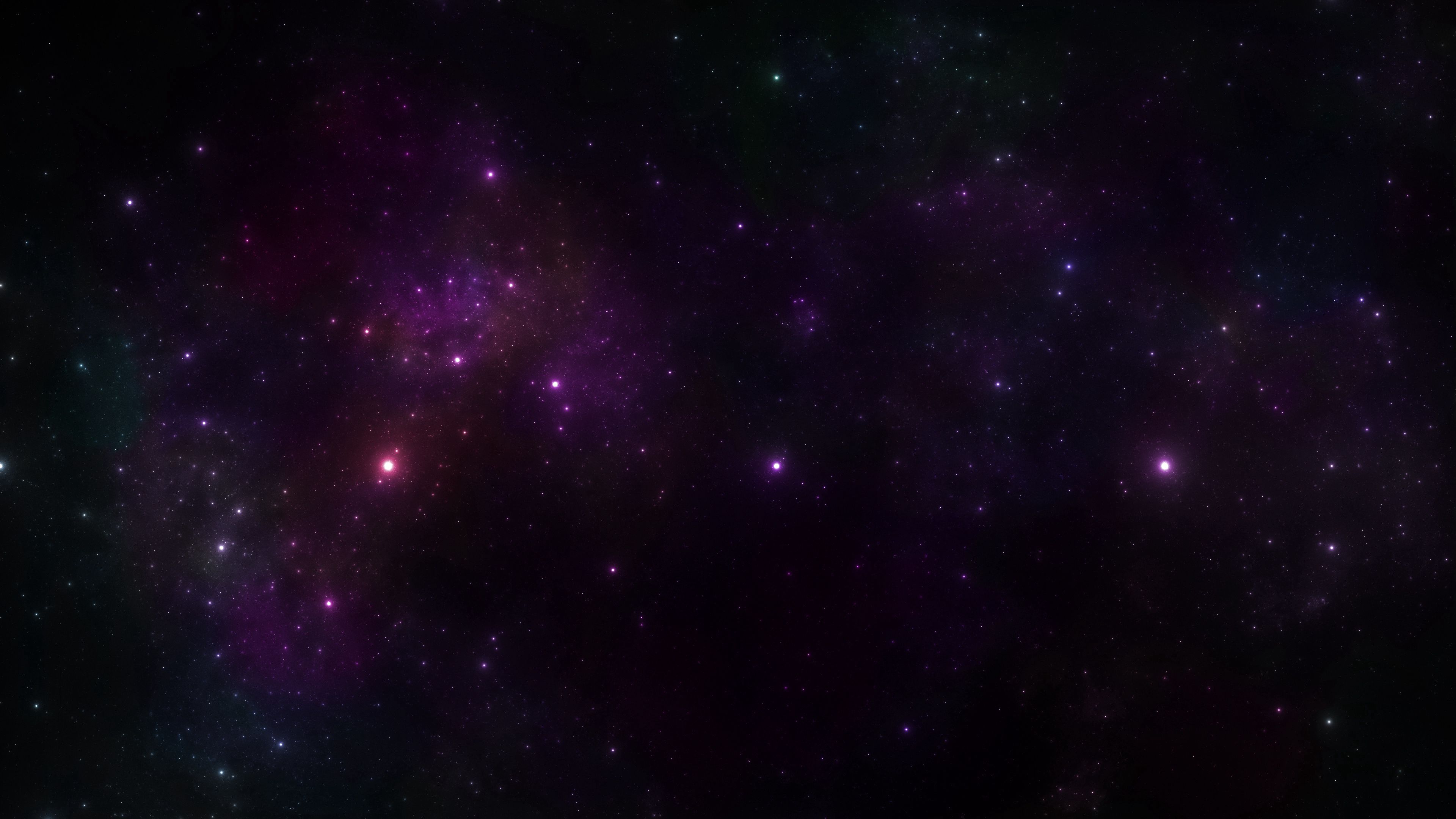 nebula, glare, sparkles, glow, abstraction, 4k, HD Wallpaper