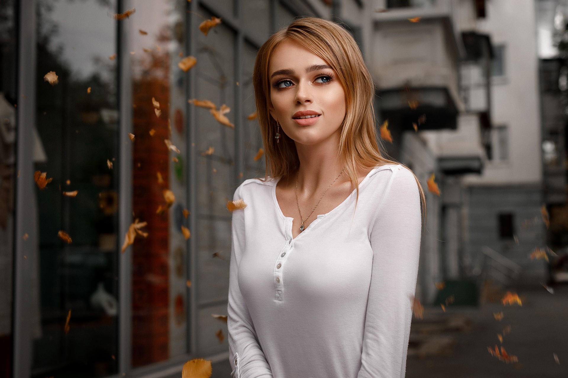 blonde, girls, model, hd, HD Wallpaper
