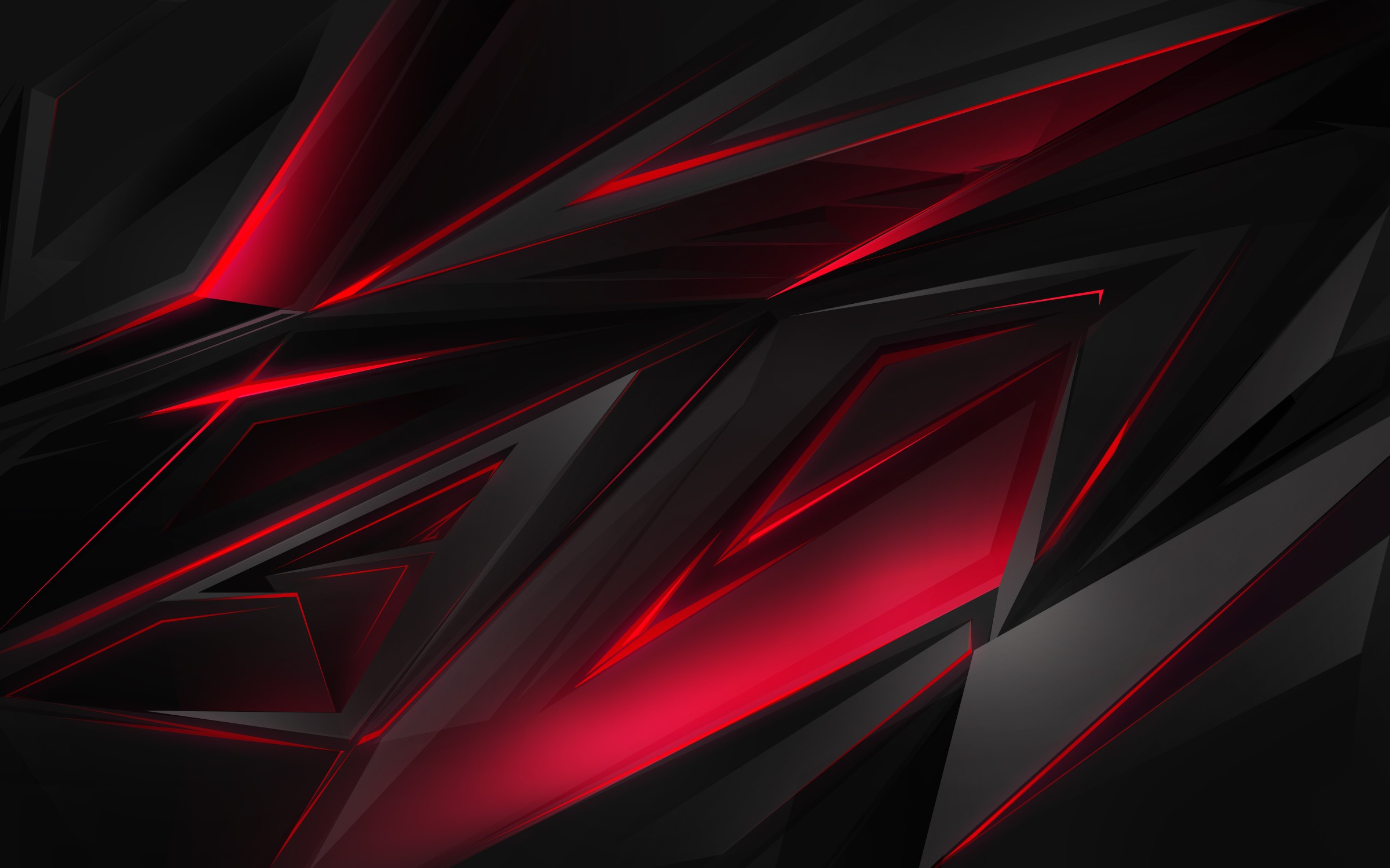 abstract, dark, red, 3d, digital art, hd, HD Wallpaper